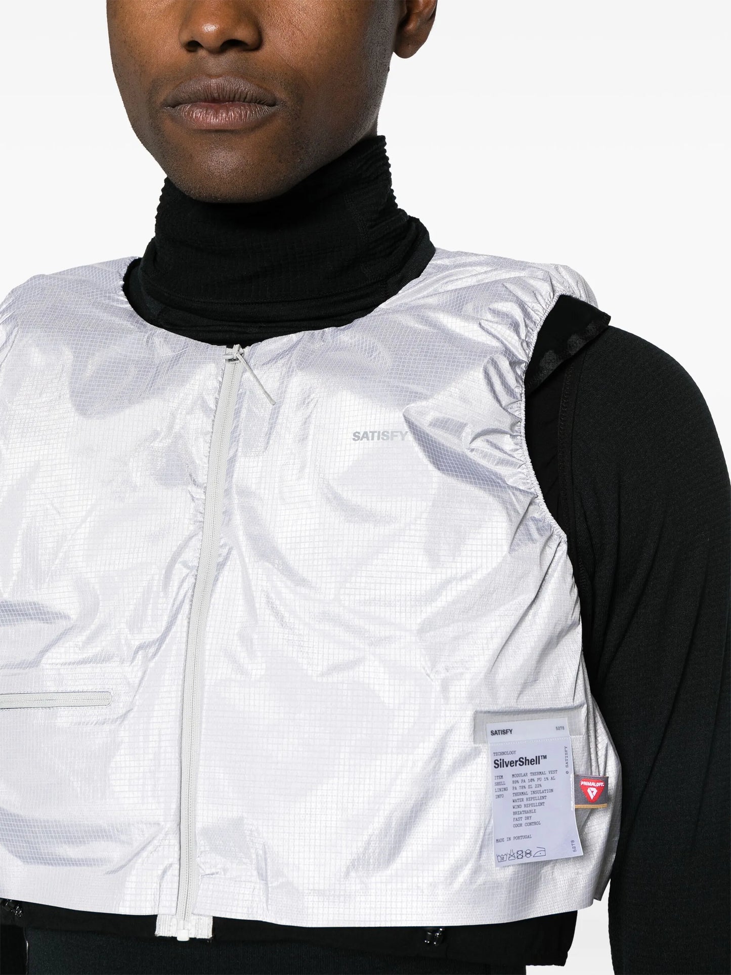 Modular Thermal cropped gilet