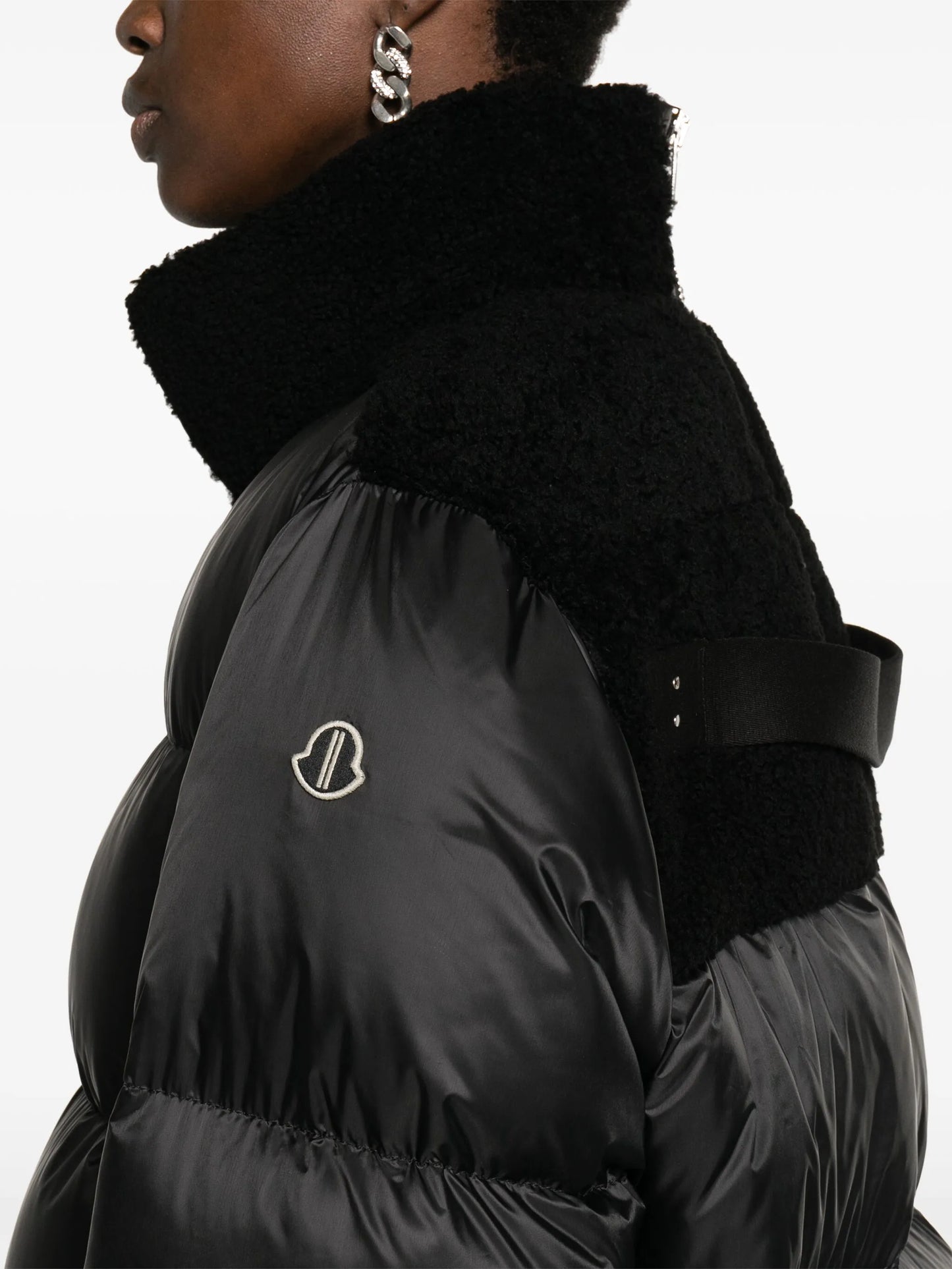 Cyclopic shearling padded coat