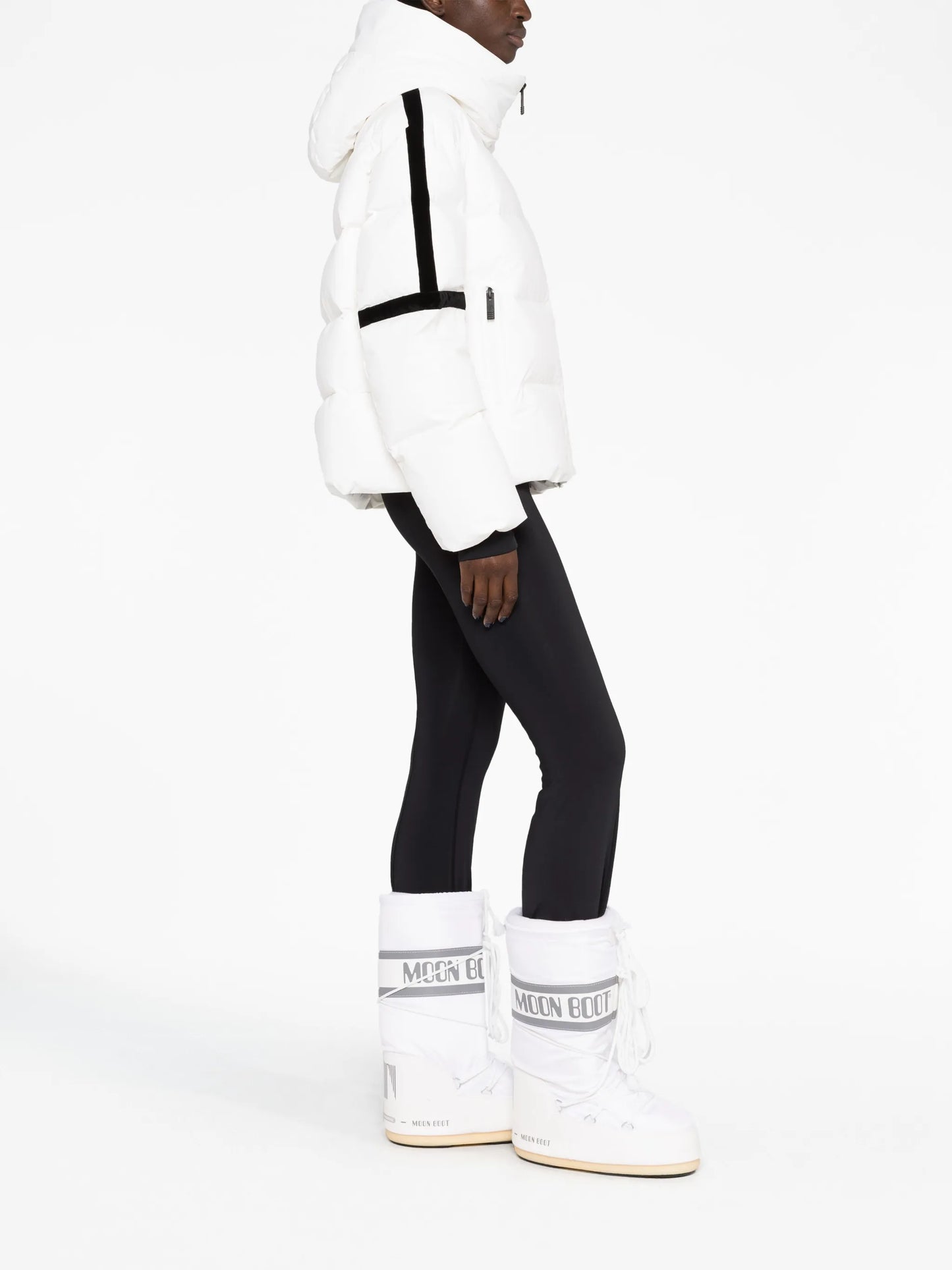 Barsy hooded quilted ski jacket