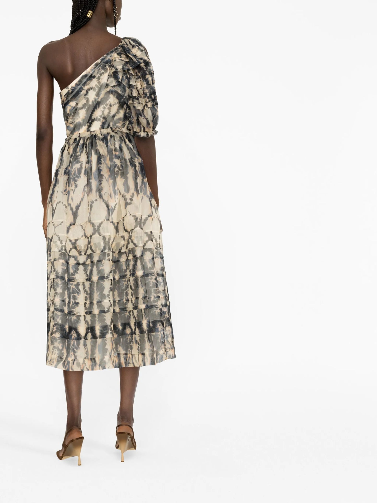 Artemis one-shoulder midi dress