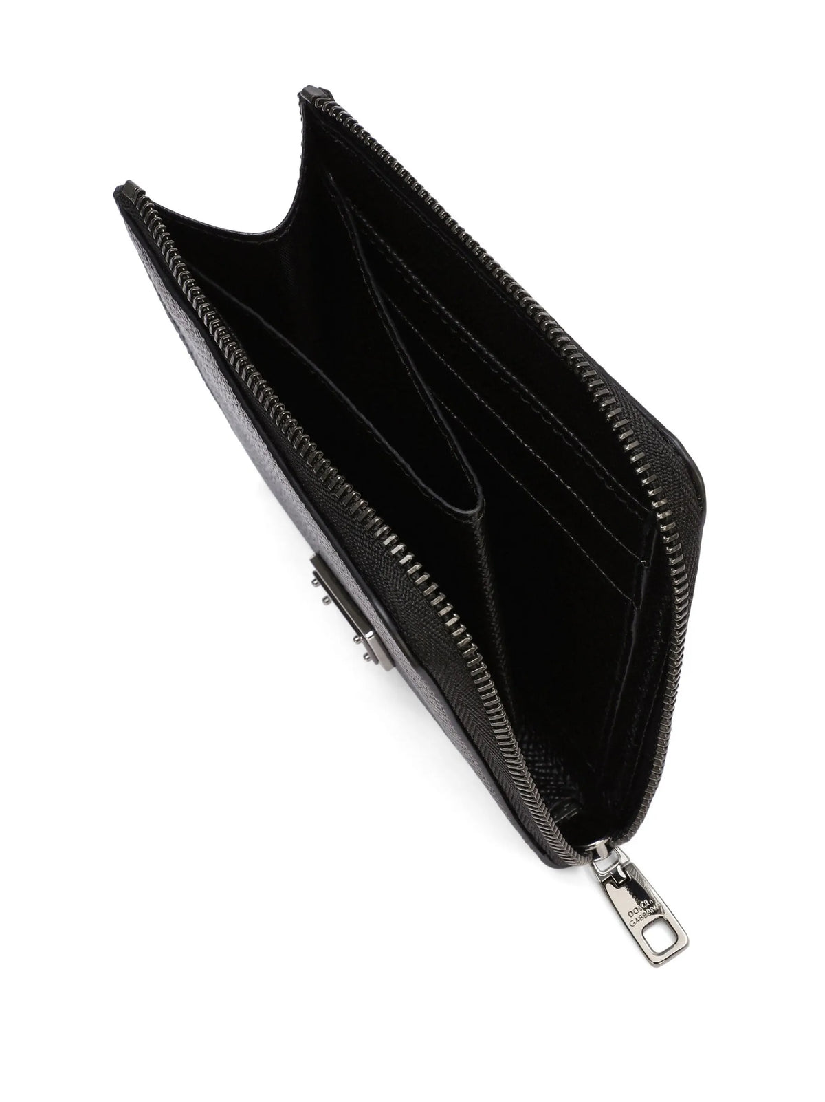 logo-plaque leather wallet