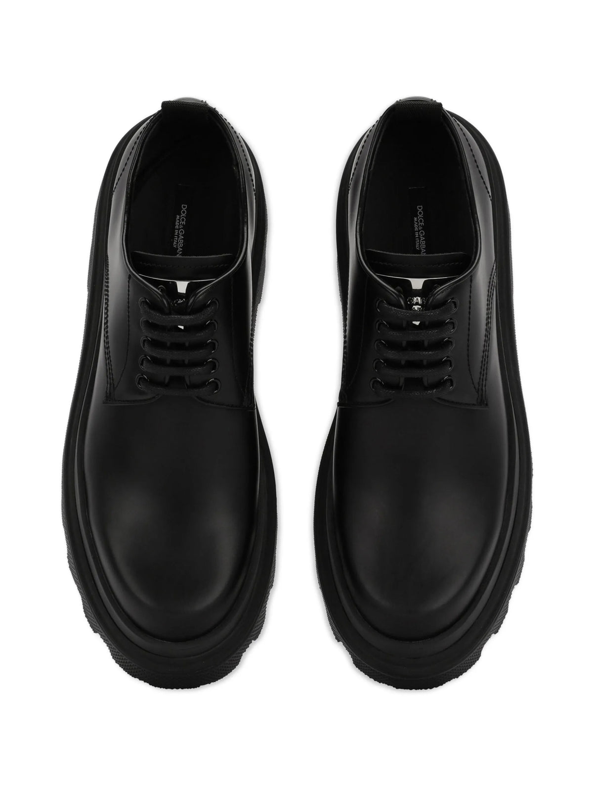 platform leather derby shoes