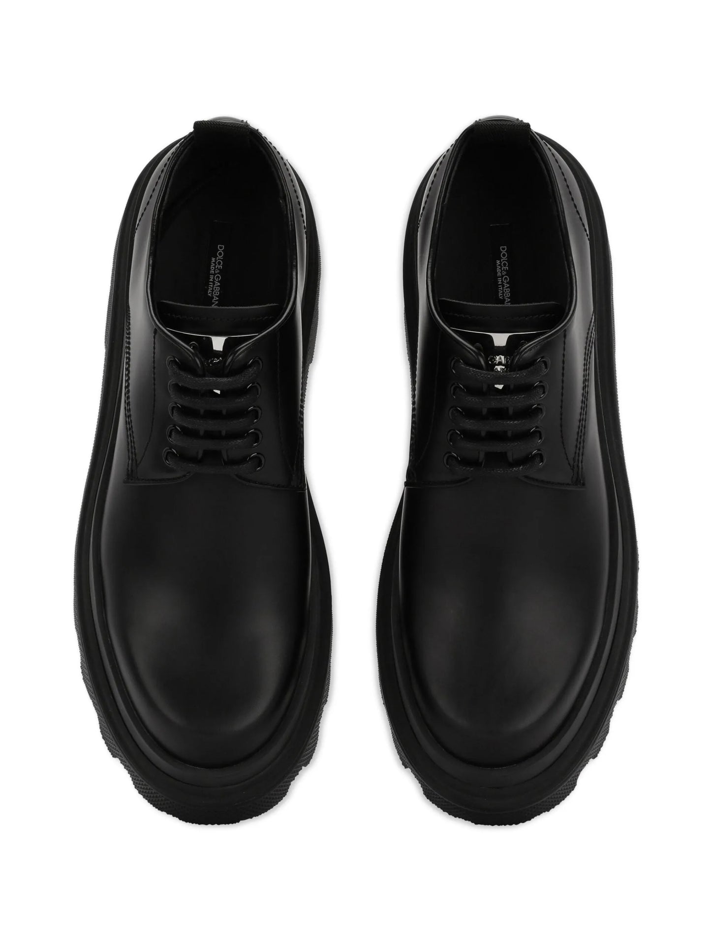 platform leather derby shoes