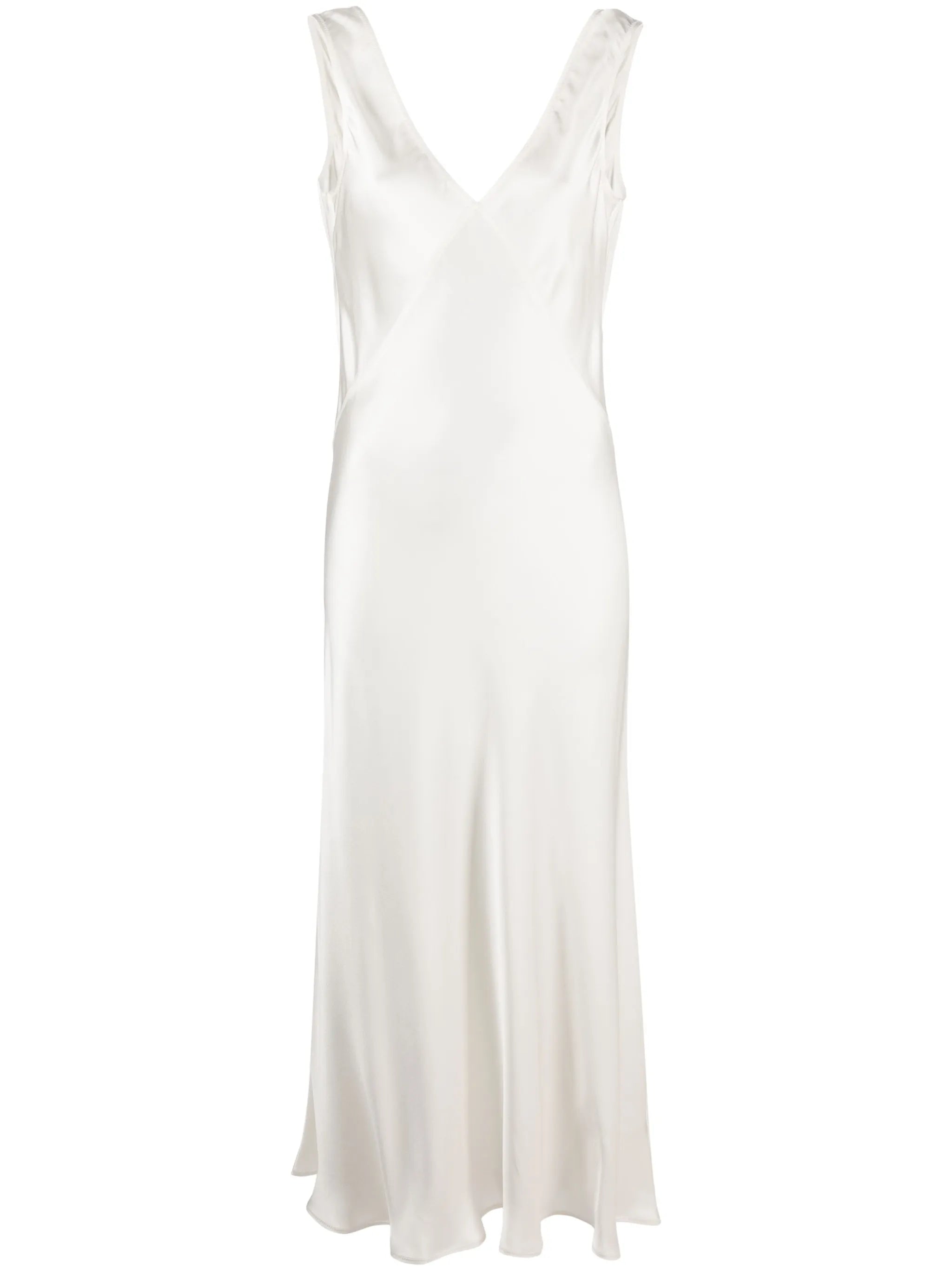 Bordeaux silk slip dress