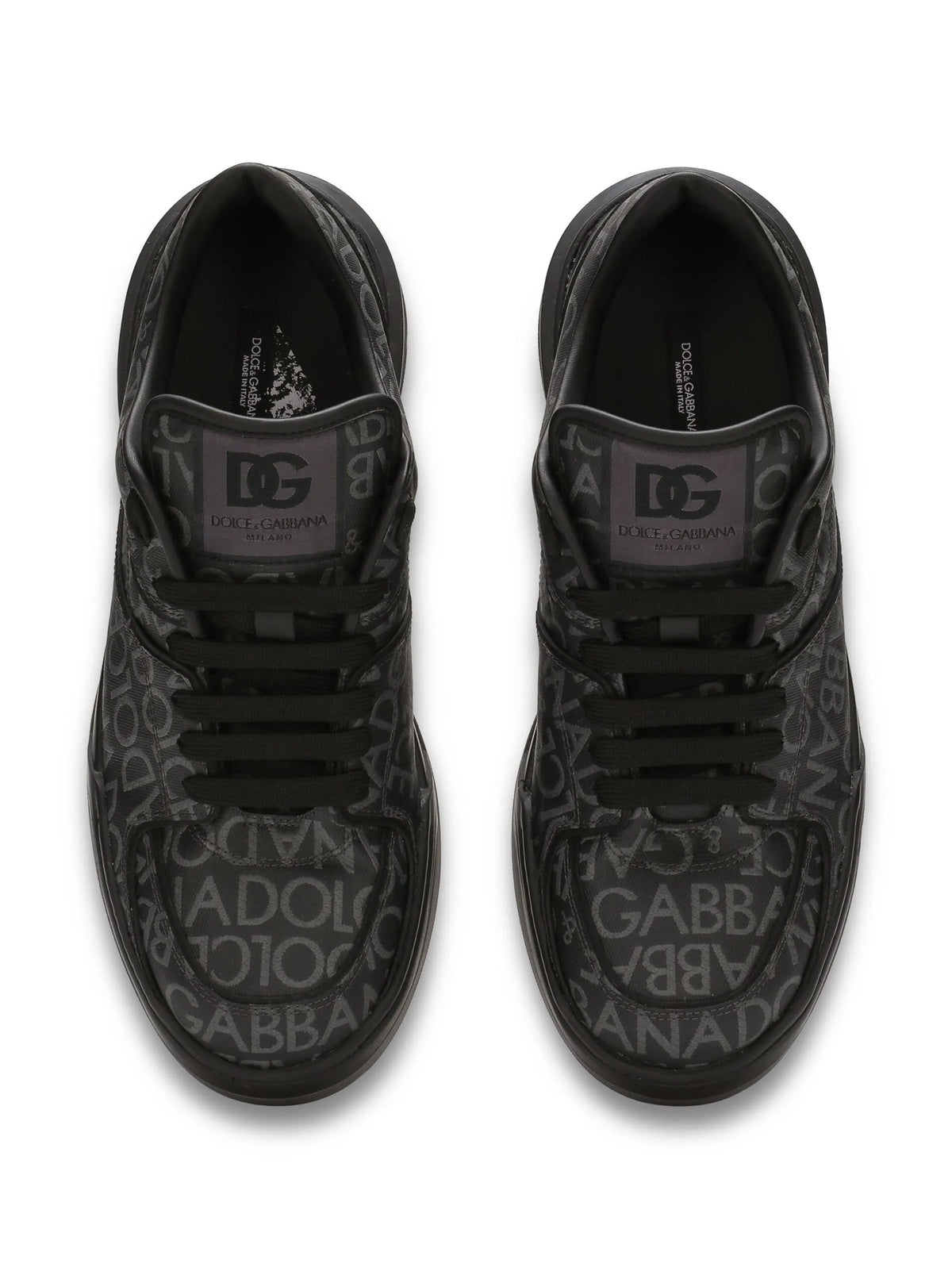 New Roma coated-jacquard sneakers