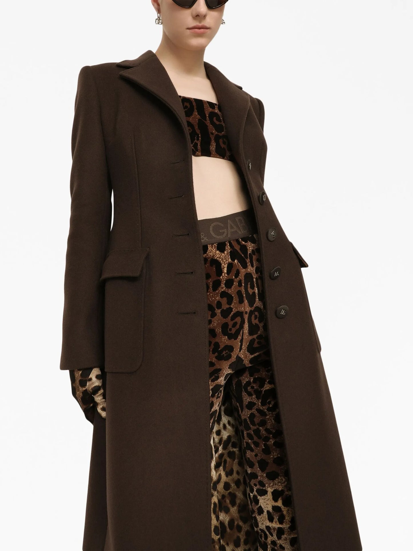 single-breasted long coat