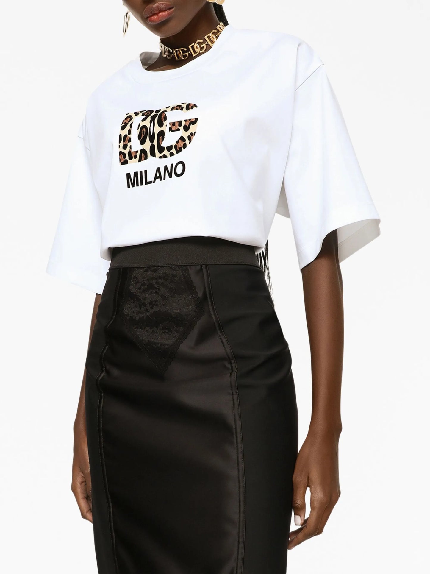 logo-print cotton-blend T-shirt