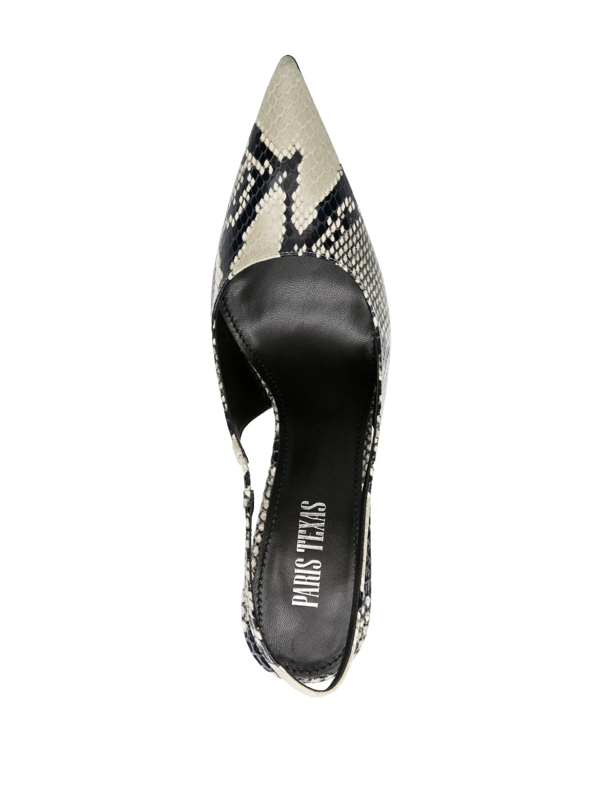 Lidia snakeskin-effect slingback pumps