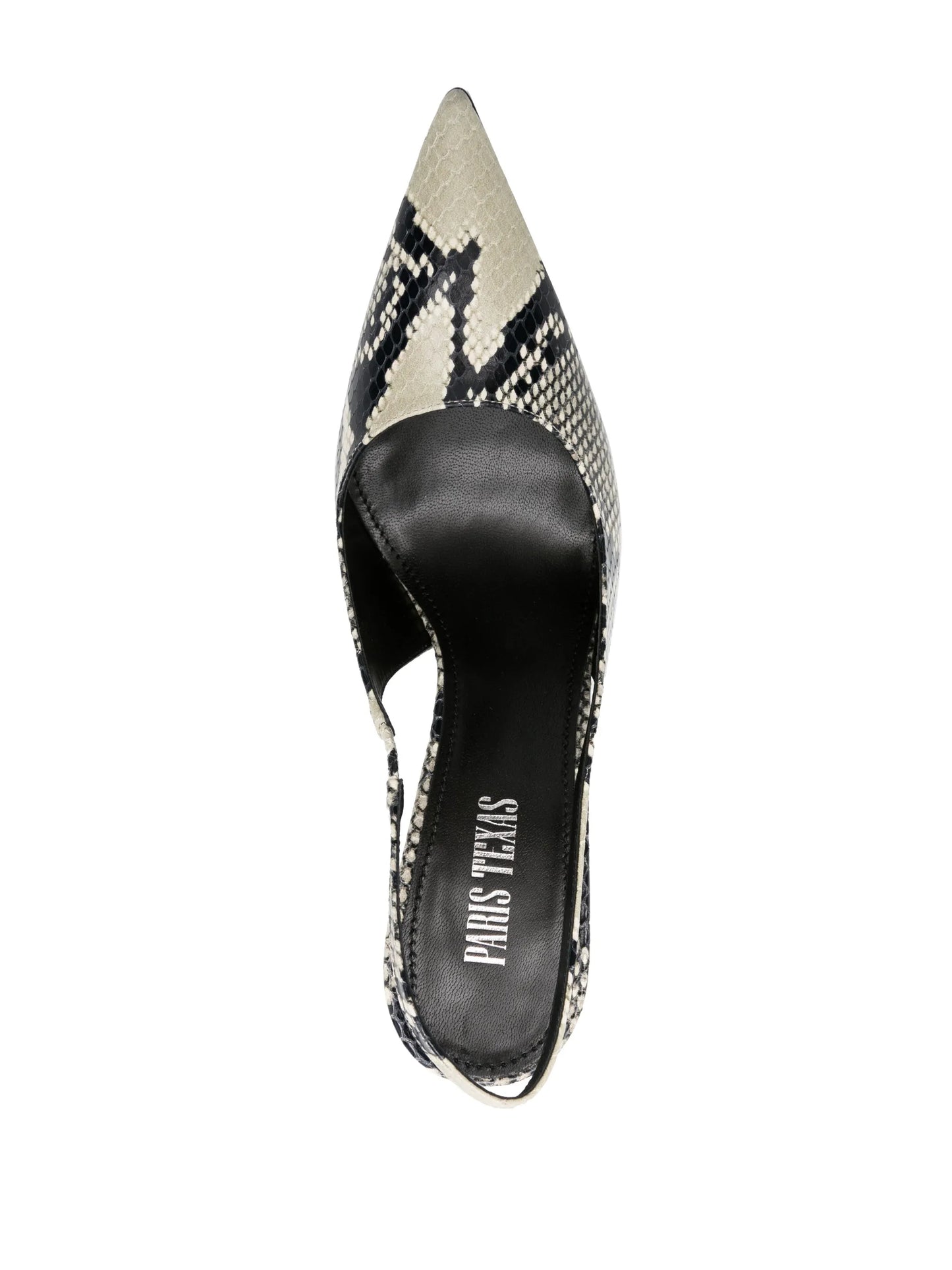 Lidia snakeskin-effect slingback pumps