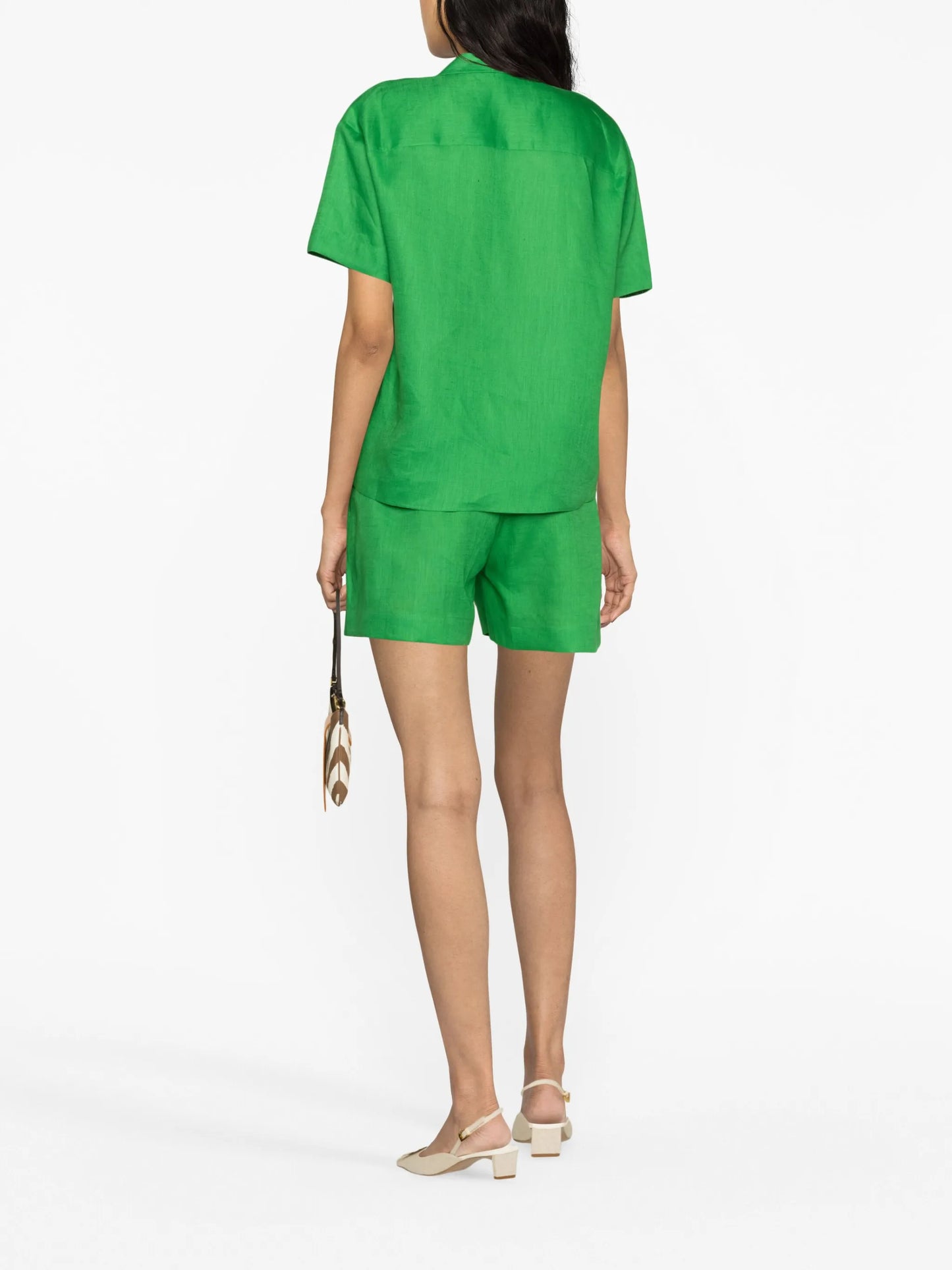 short-sleeve linen shirt