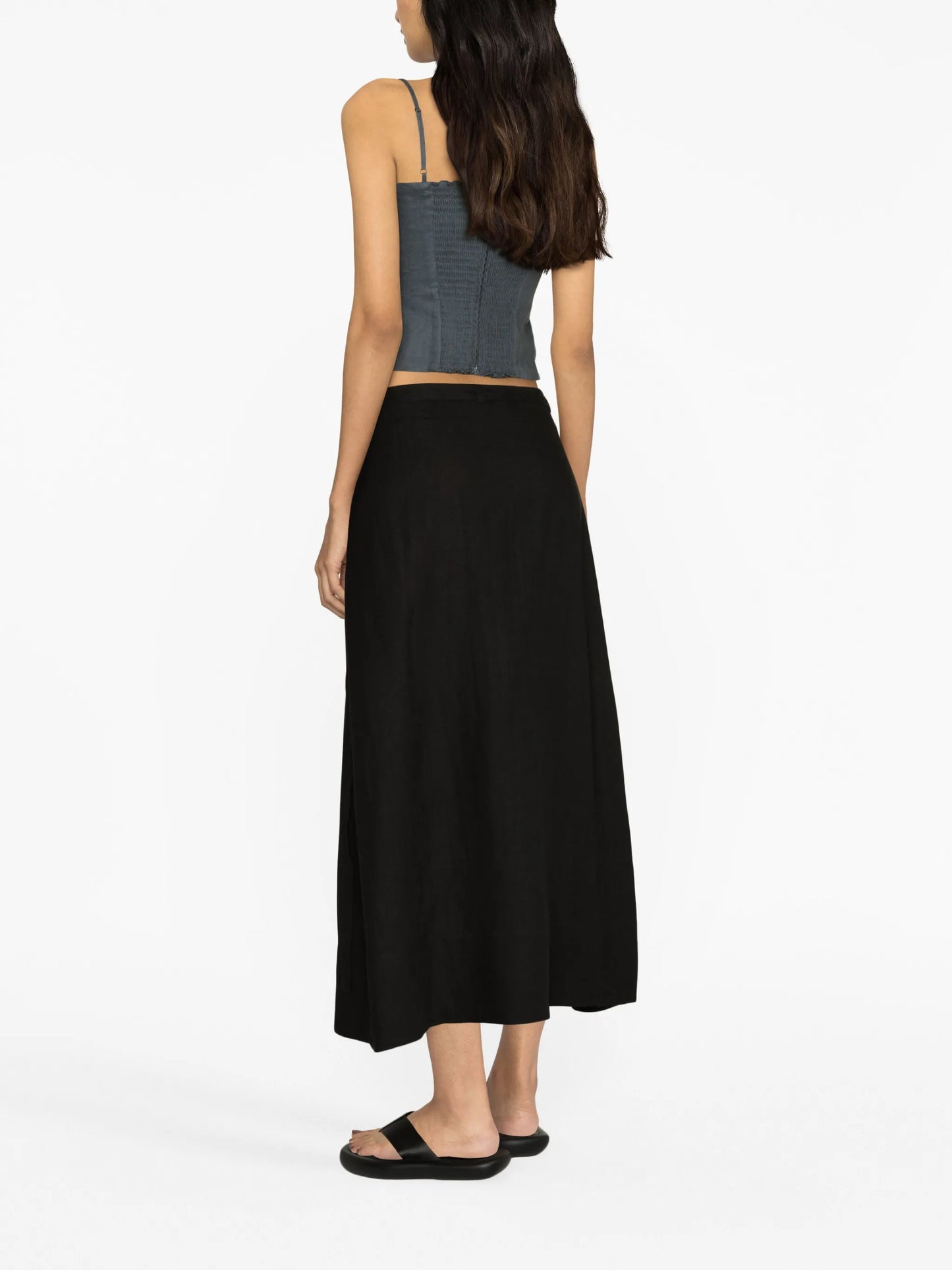 Amalfi linen maxi skirt