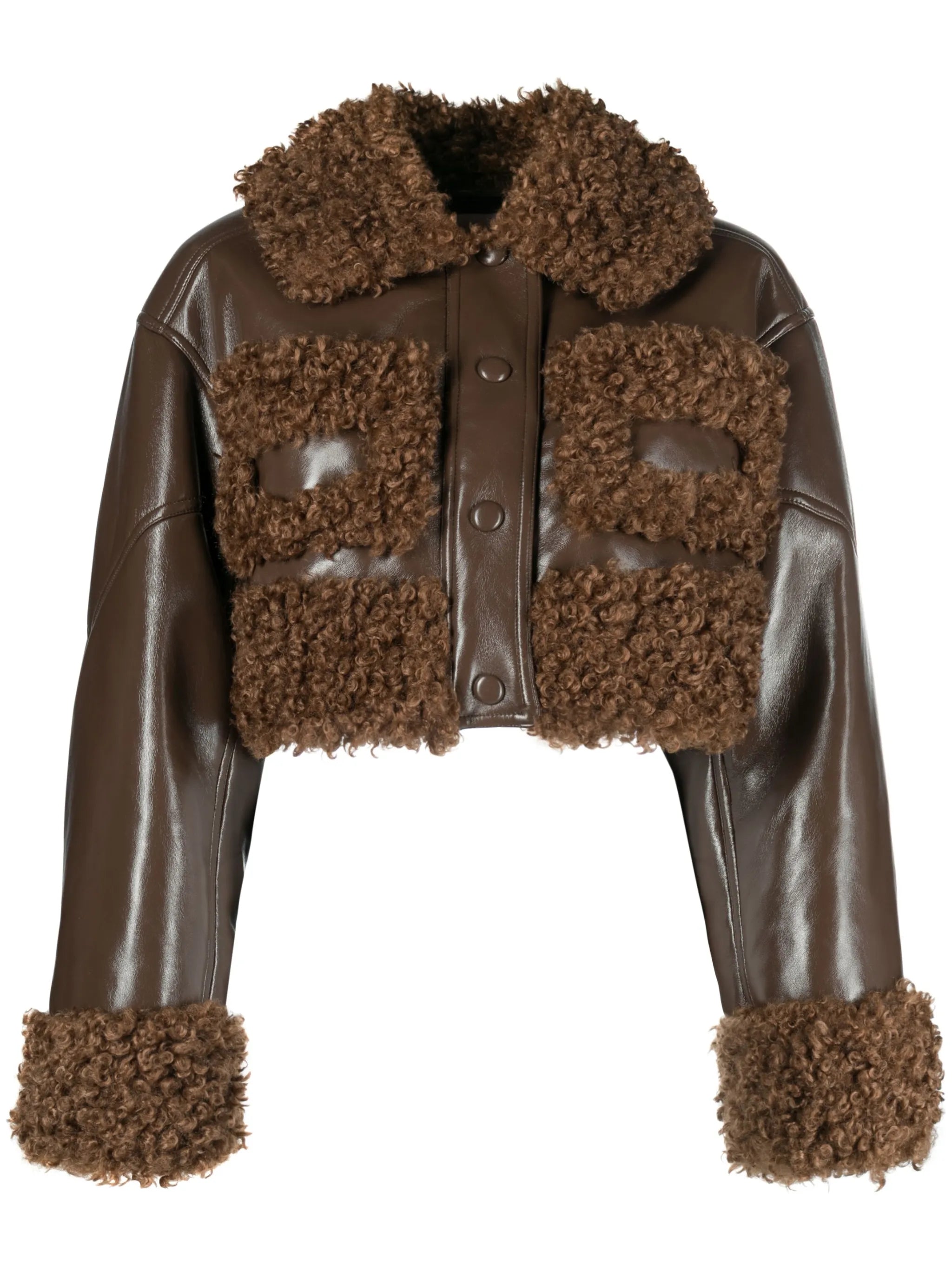 Fleur faux fur-trimmed jacket