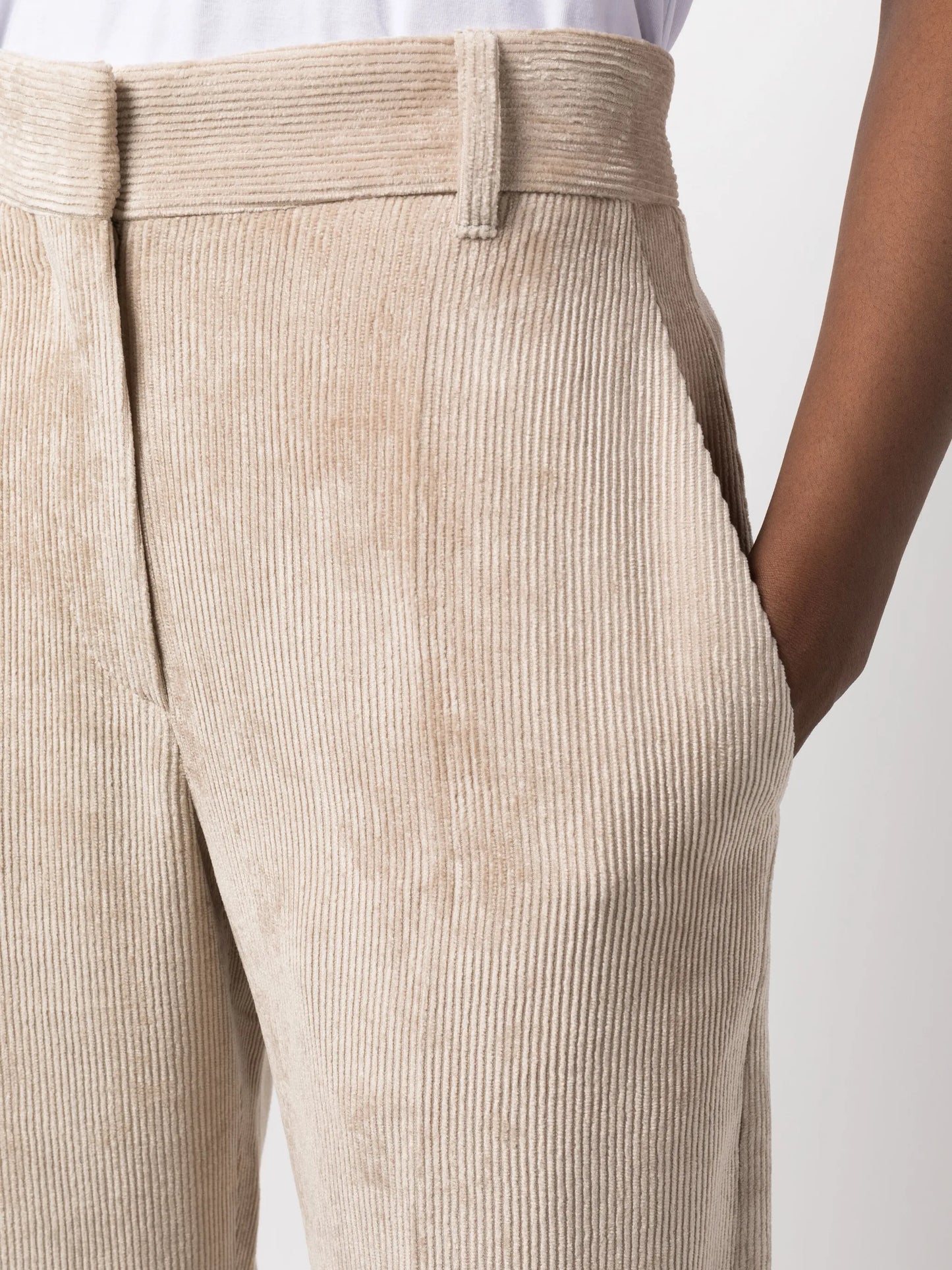 corduroy wide-leg trousers