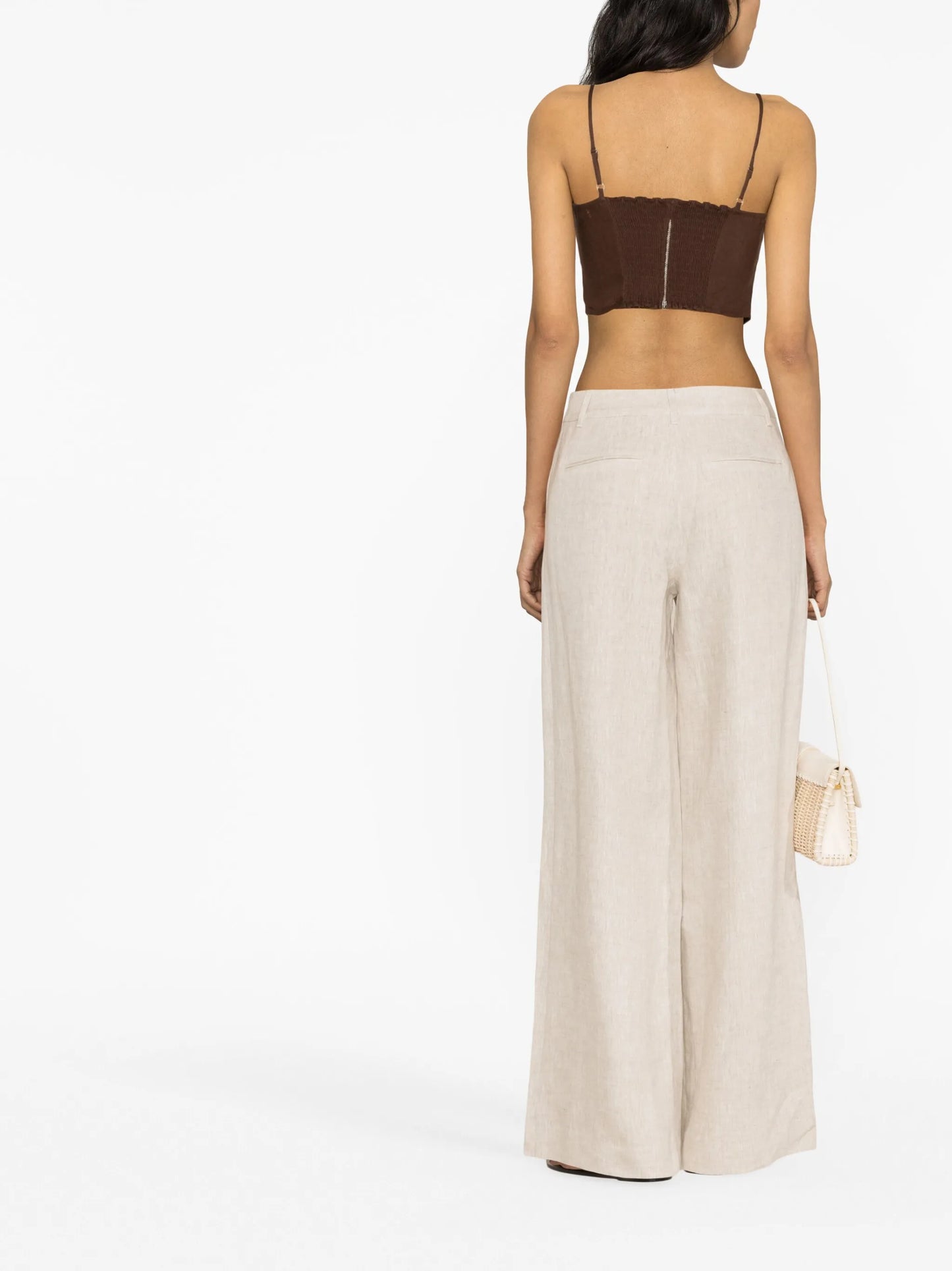 Asher linen wide-leg trousers