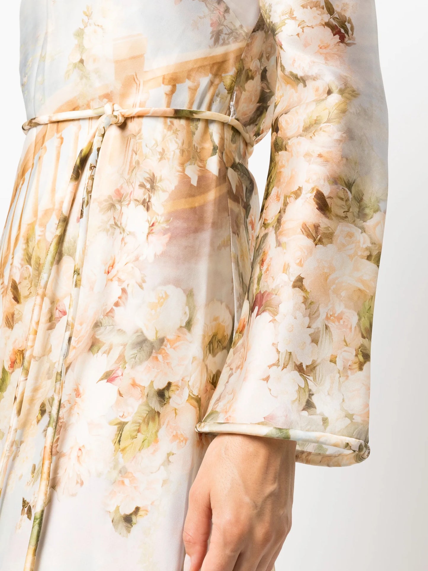 Luminosity floral-print silk dress