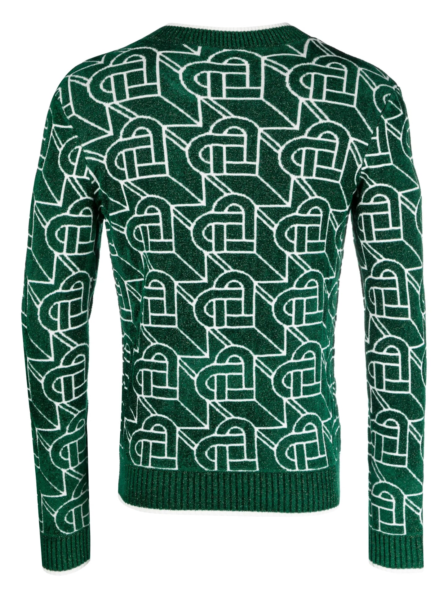 Heart Monogram jacquard jumper