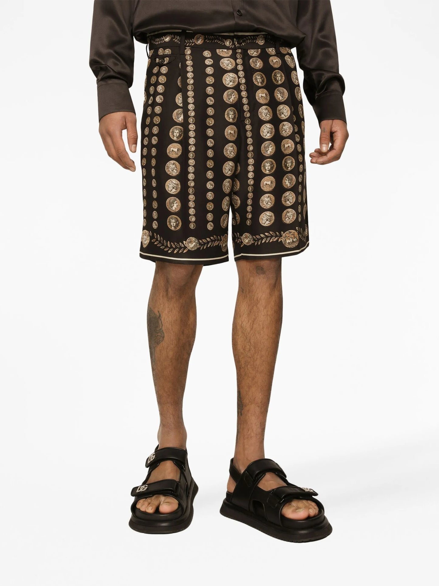 motif-print bermuda shorts