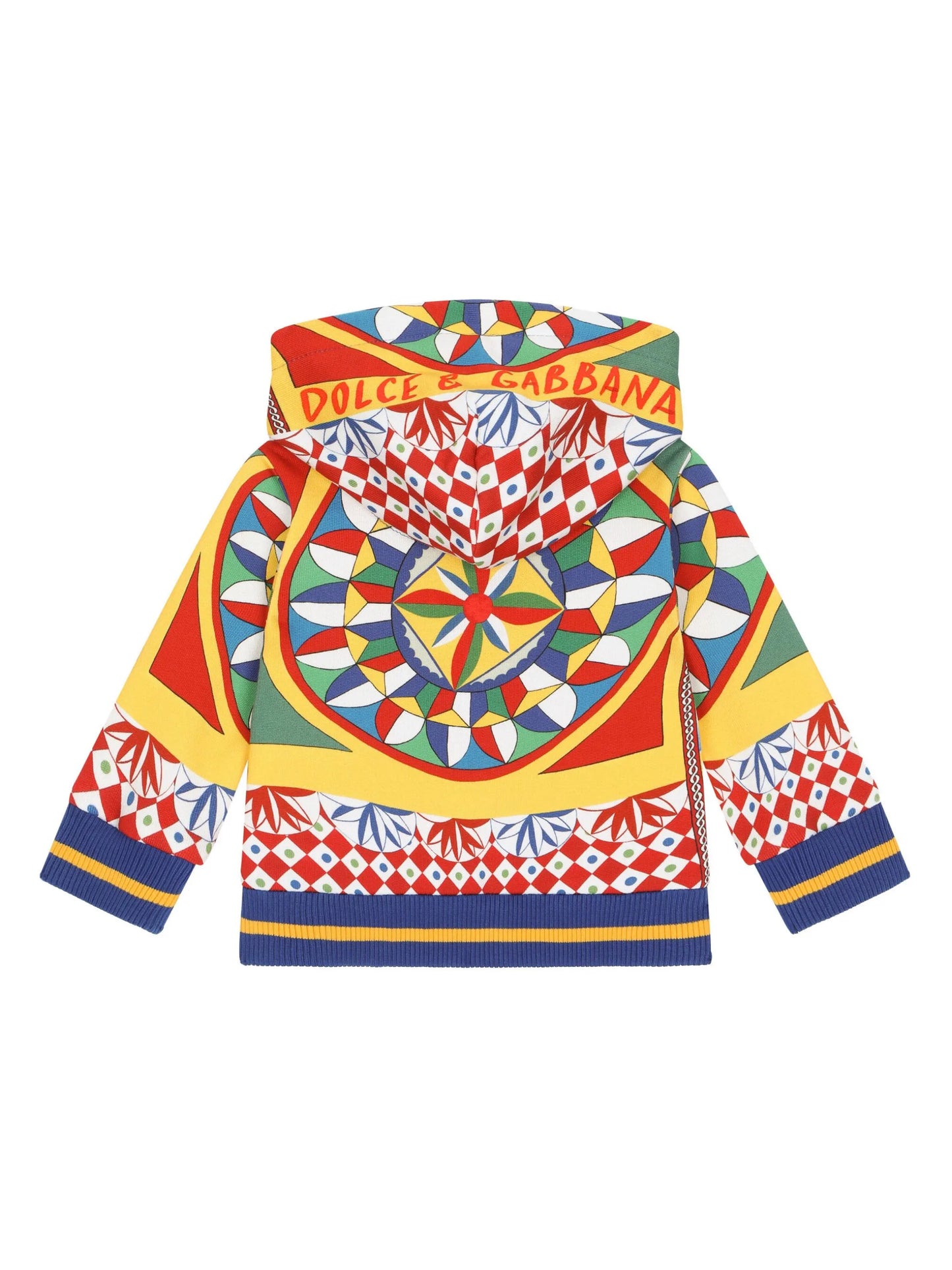 graphic-print cotton hoodie