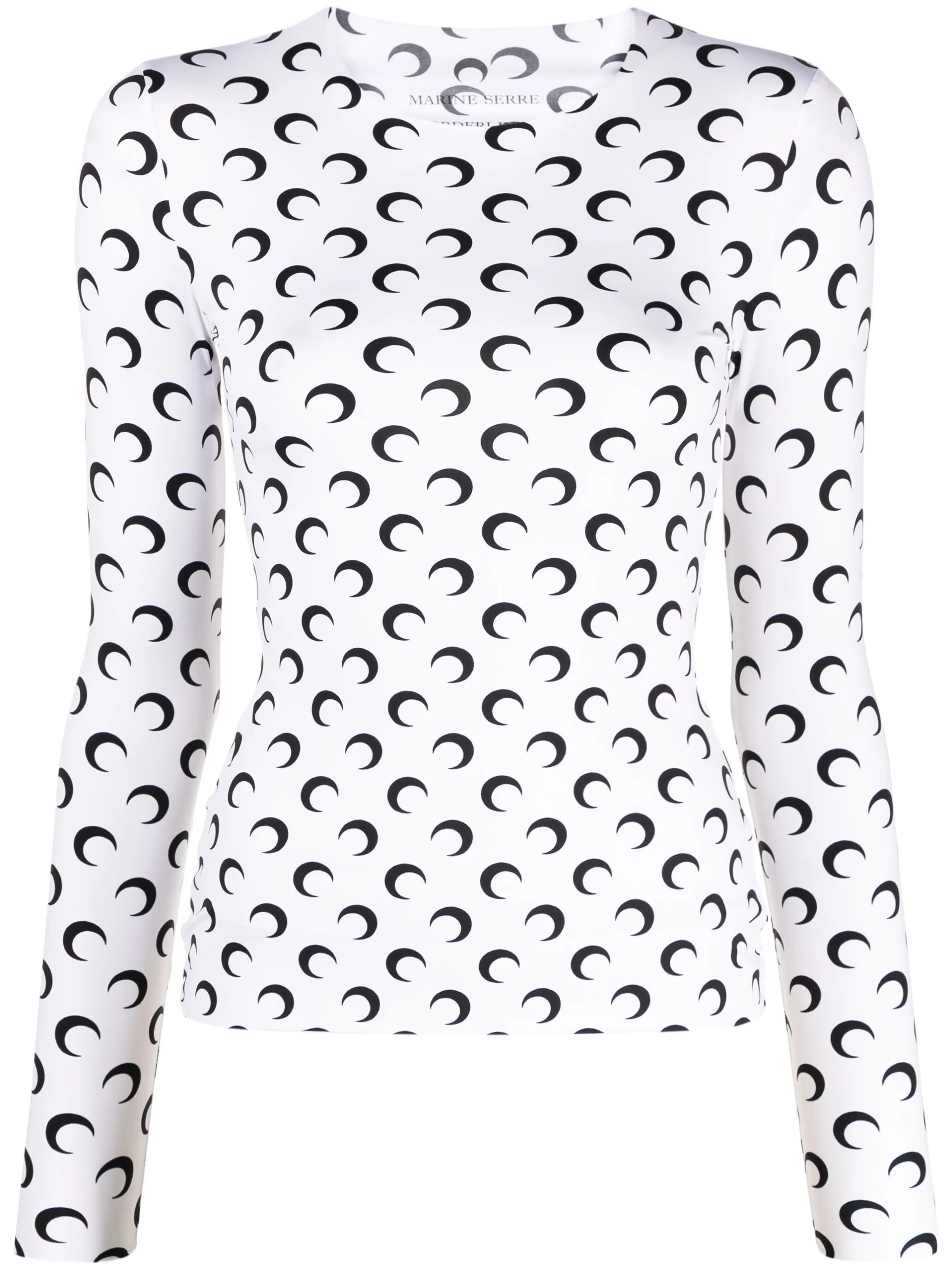 Crescent Moon-print top