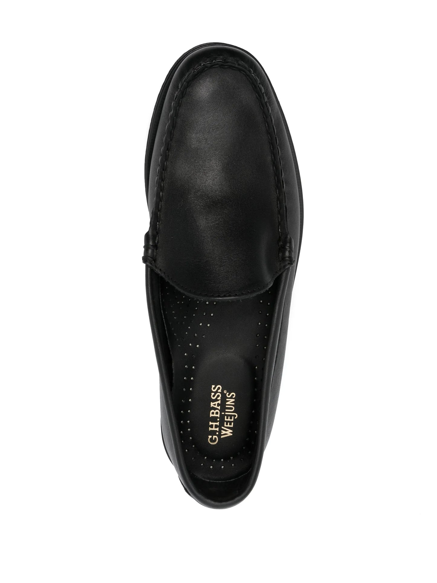 round-toe leather oxford shoes