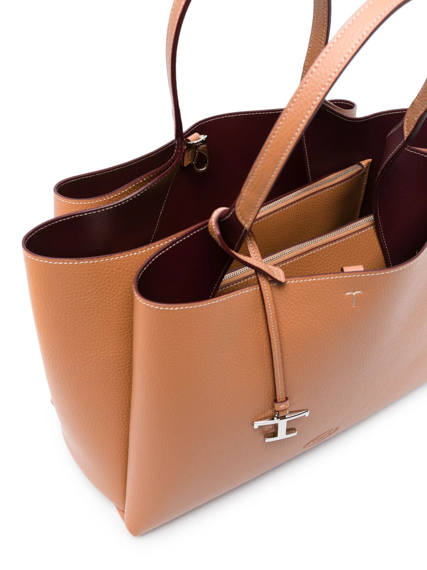 T Timeless leather tote bag
