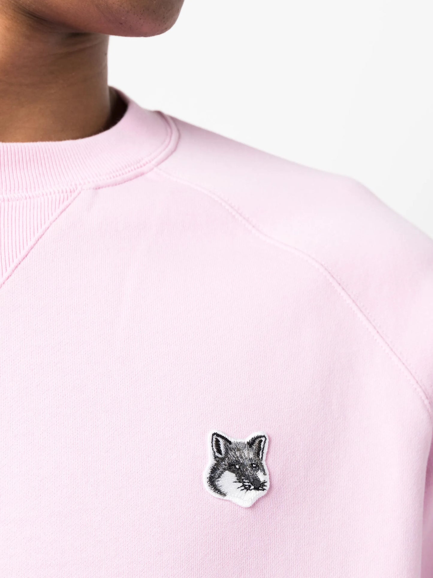logo-patch cotton sweatshirt