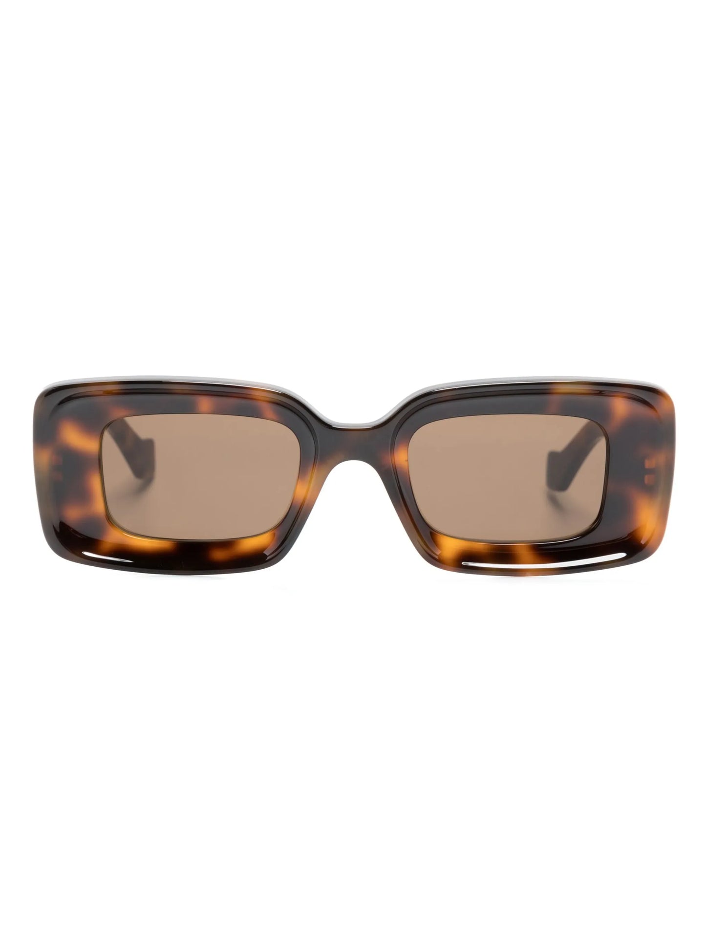 logo-plaque rectangle-frame sunglasses