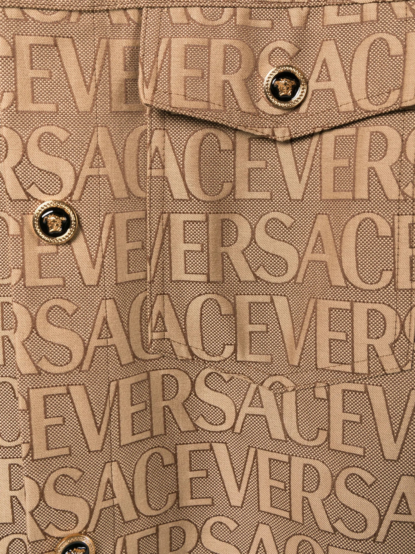 Versace Allover-print shirt jacket