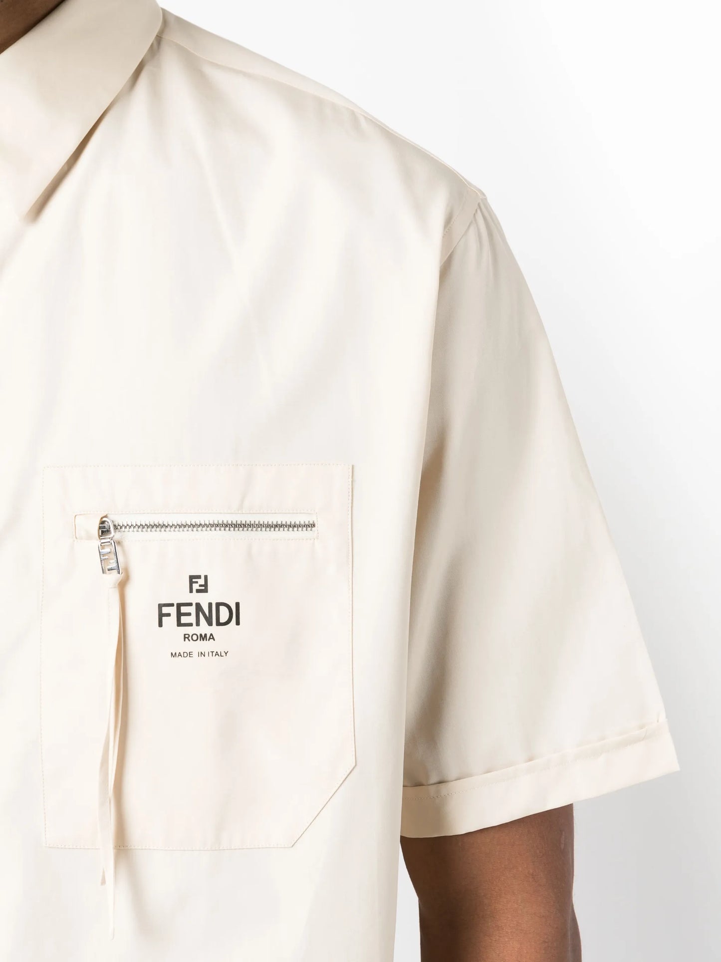 short-sleeve cotton shirt