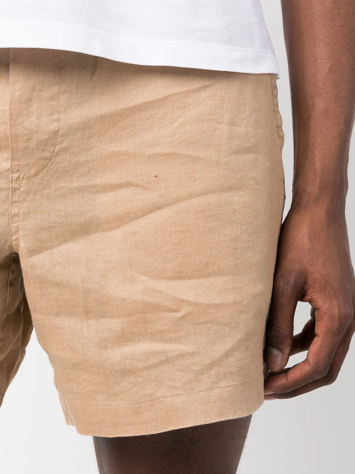 Polo Pony-motif linen shorts