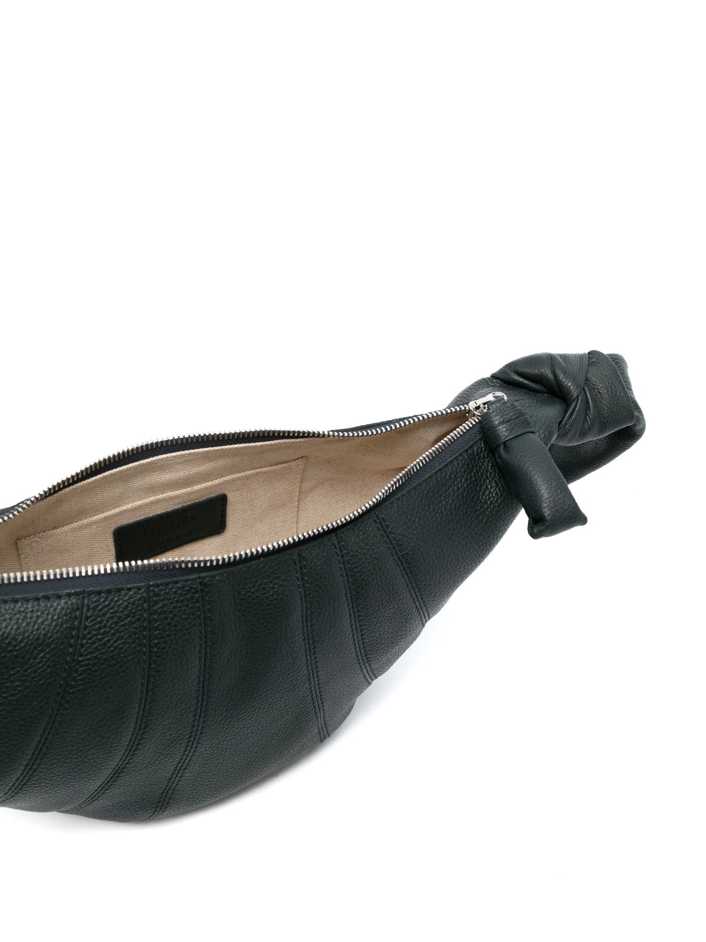 Croissant leather shoulder bag