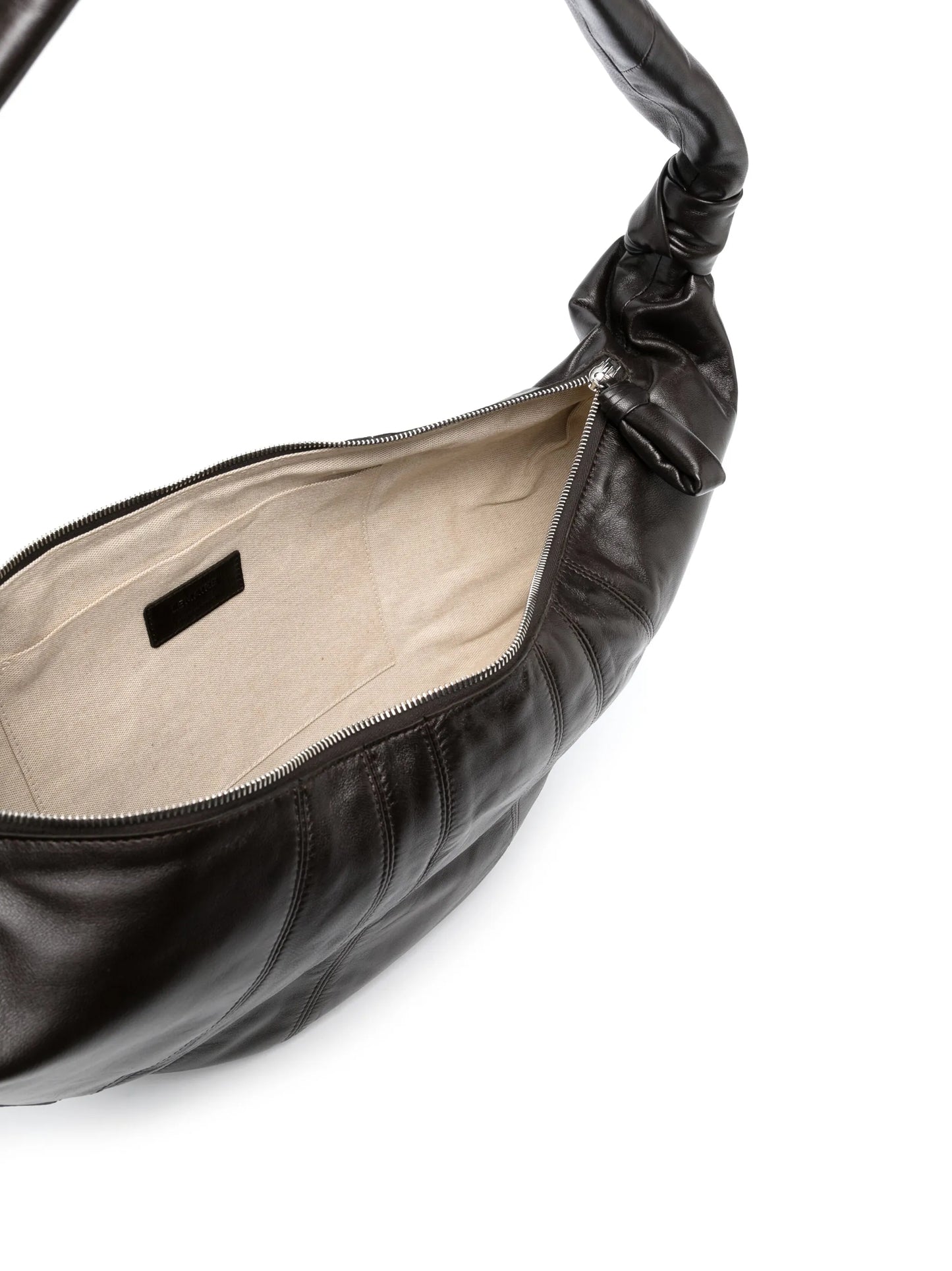 large Croissant leather shoulder bag
