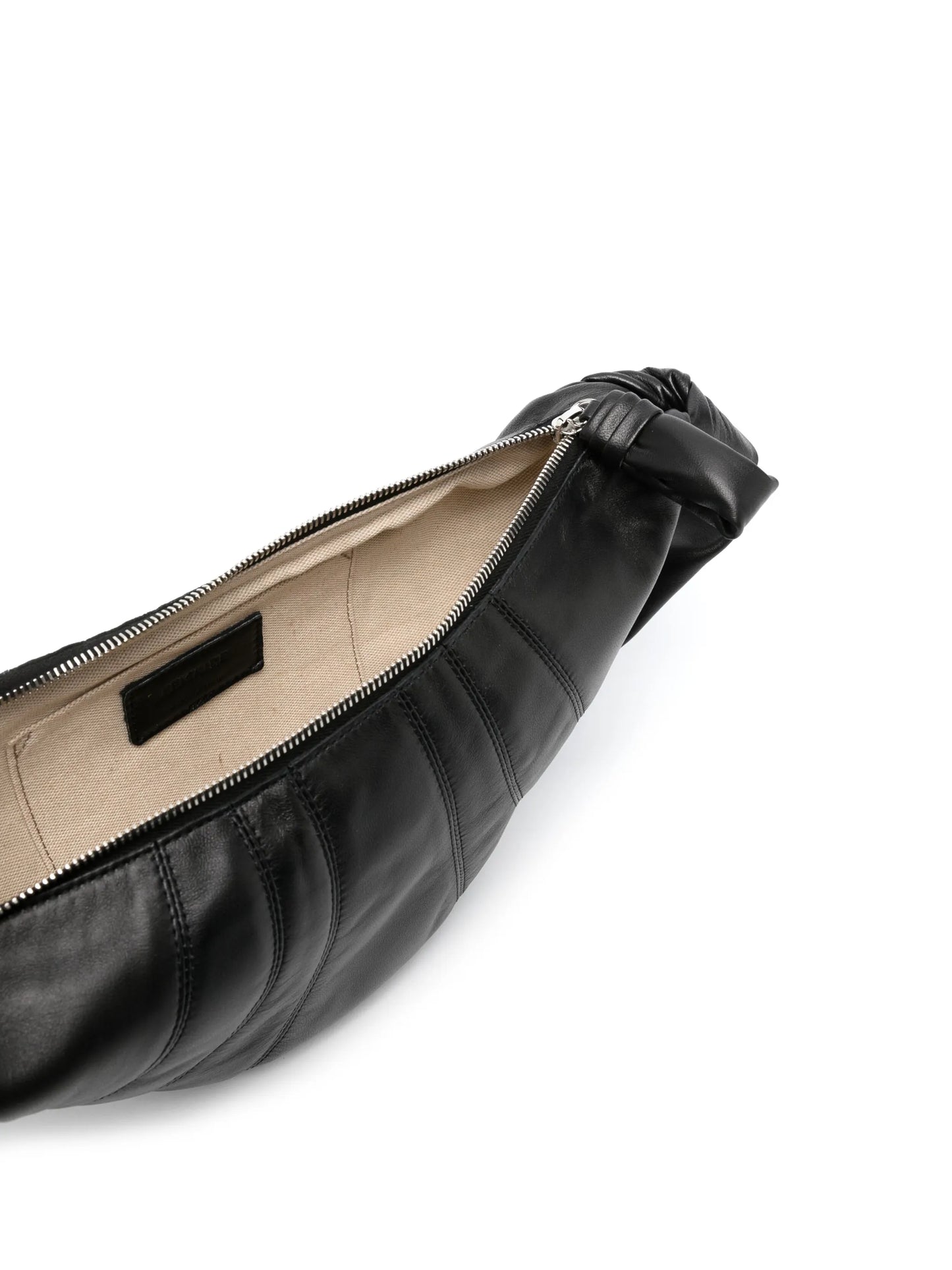 Croissant nappa leather belt bag