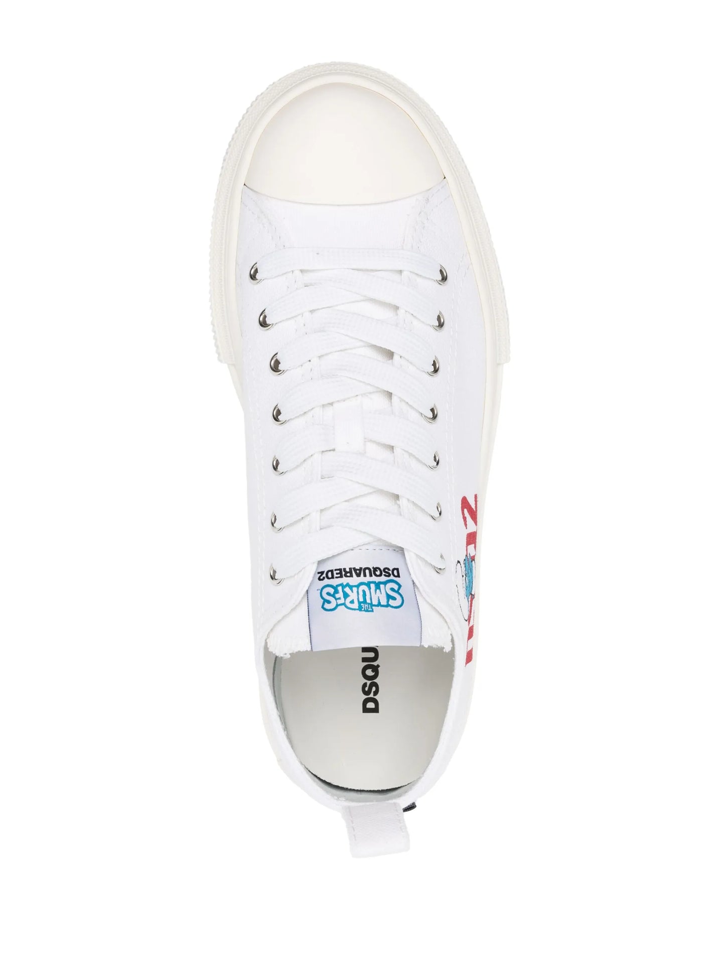 smurfs-print canvas sneakers