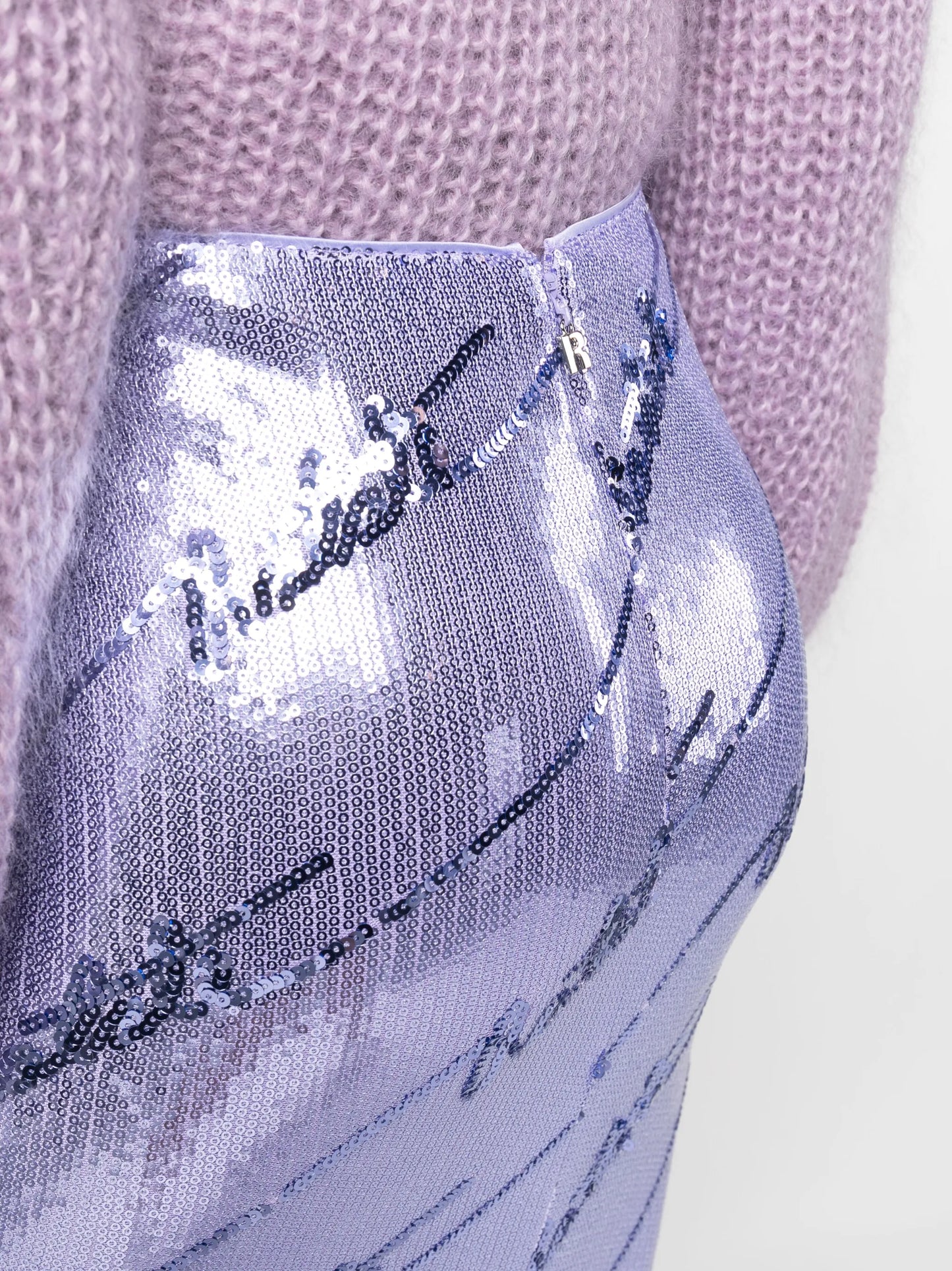 sequinned midi skirt