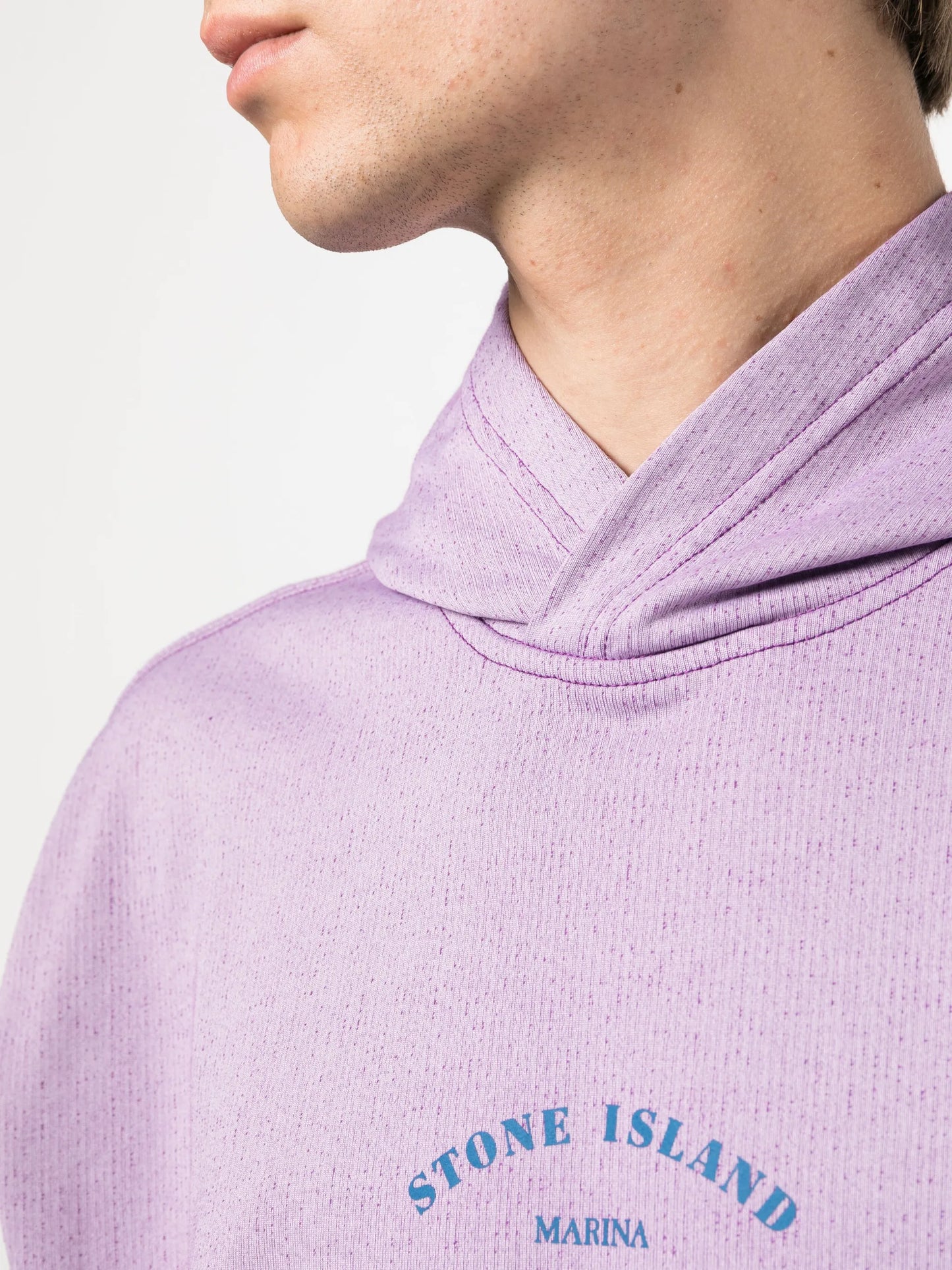 logo-print drawstring hoodie