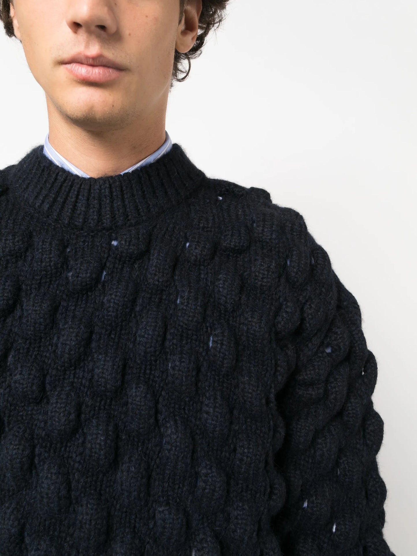 oversized bubble knitted jumper