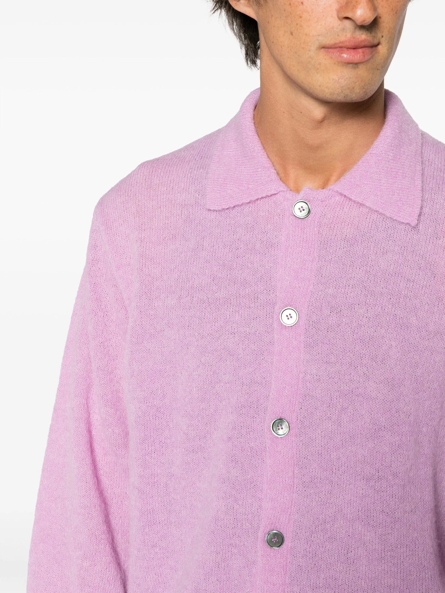 Evening knitted polo shirt