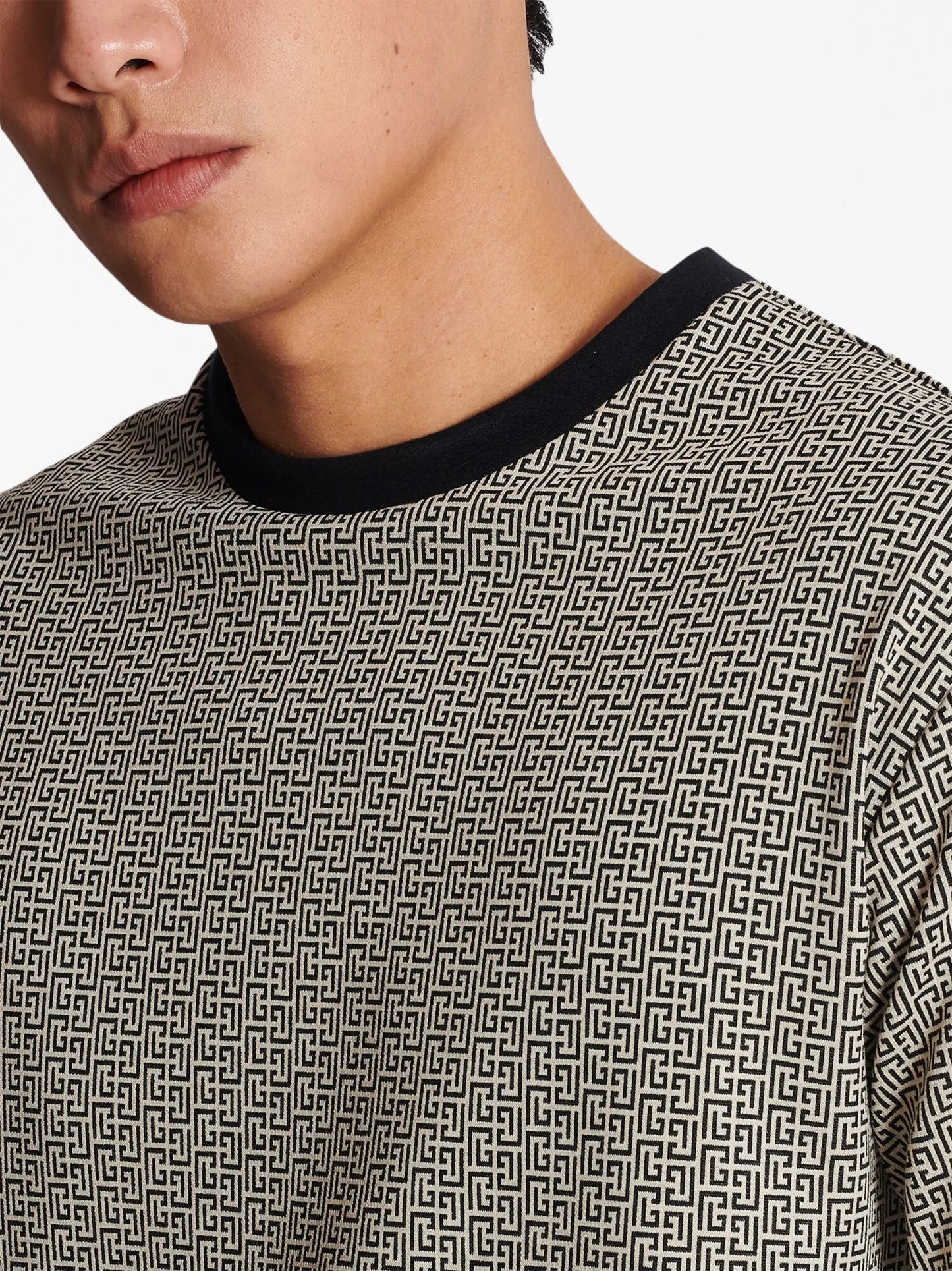 monogram-print T-shirt