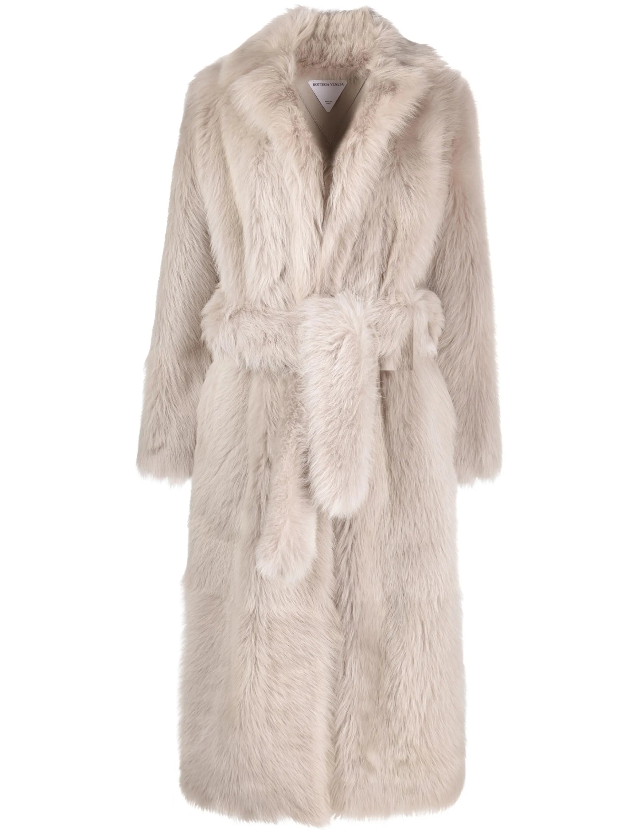 single-breasted belted coat