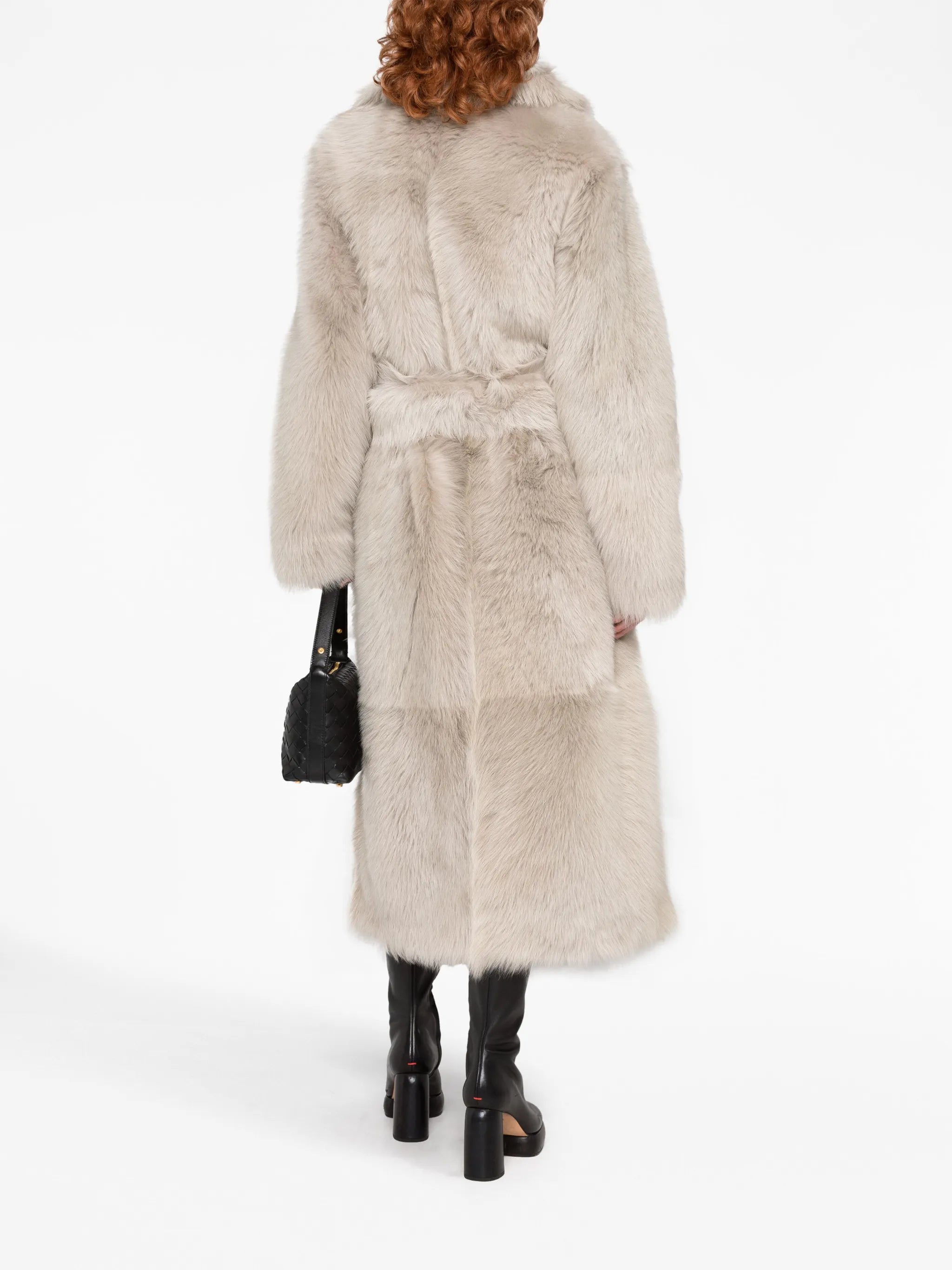 single-breasted belted coat