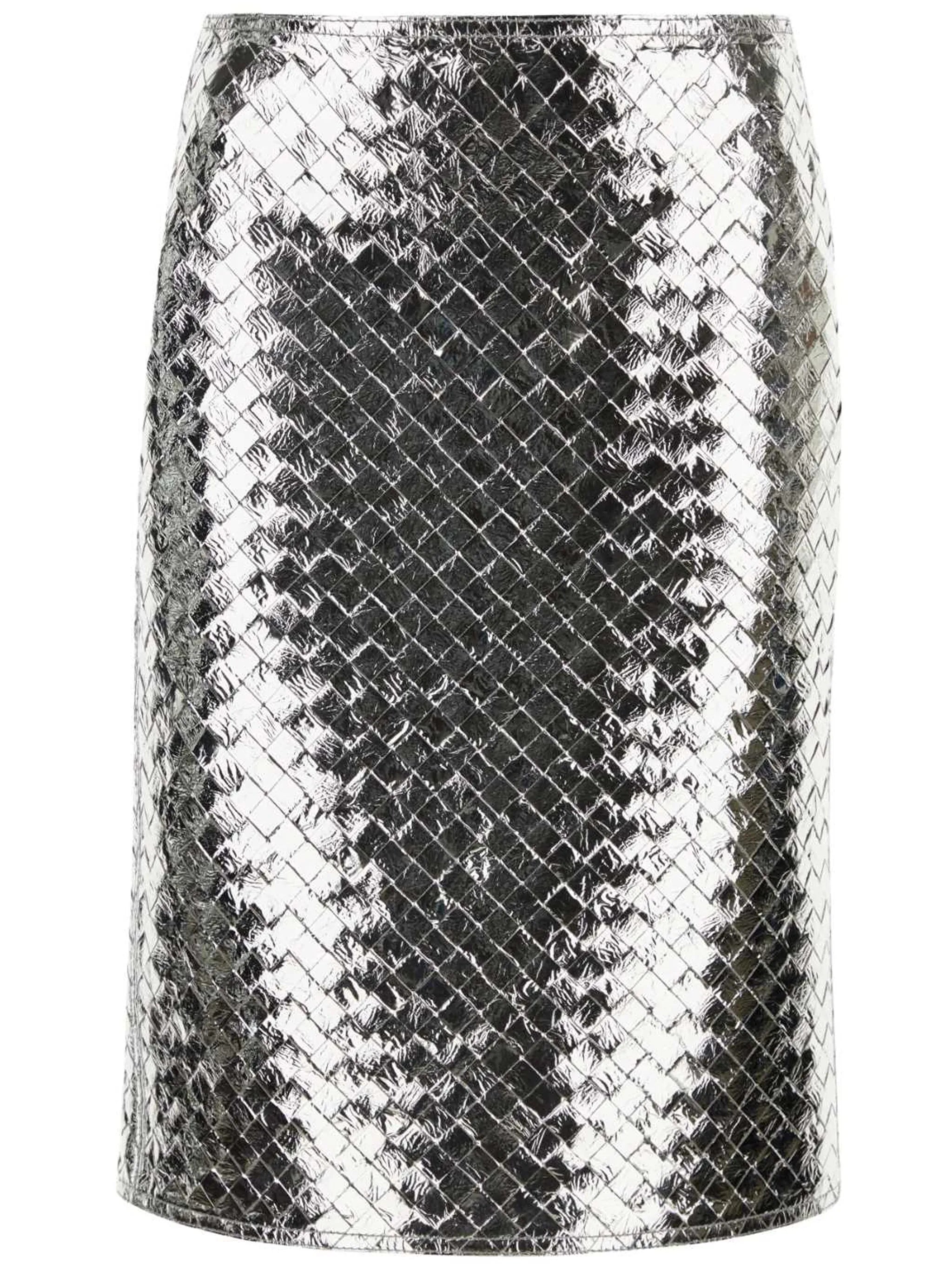 Intrecciato pencil skirt