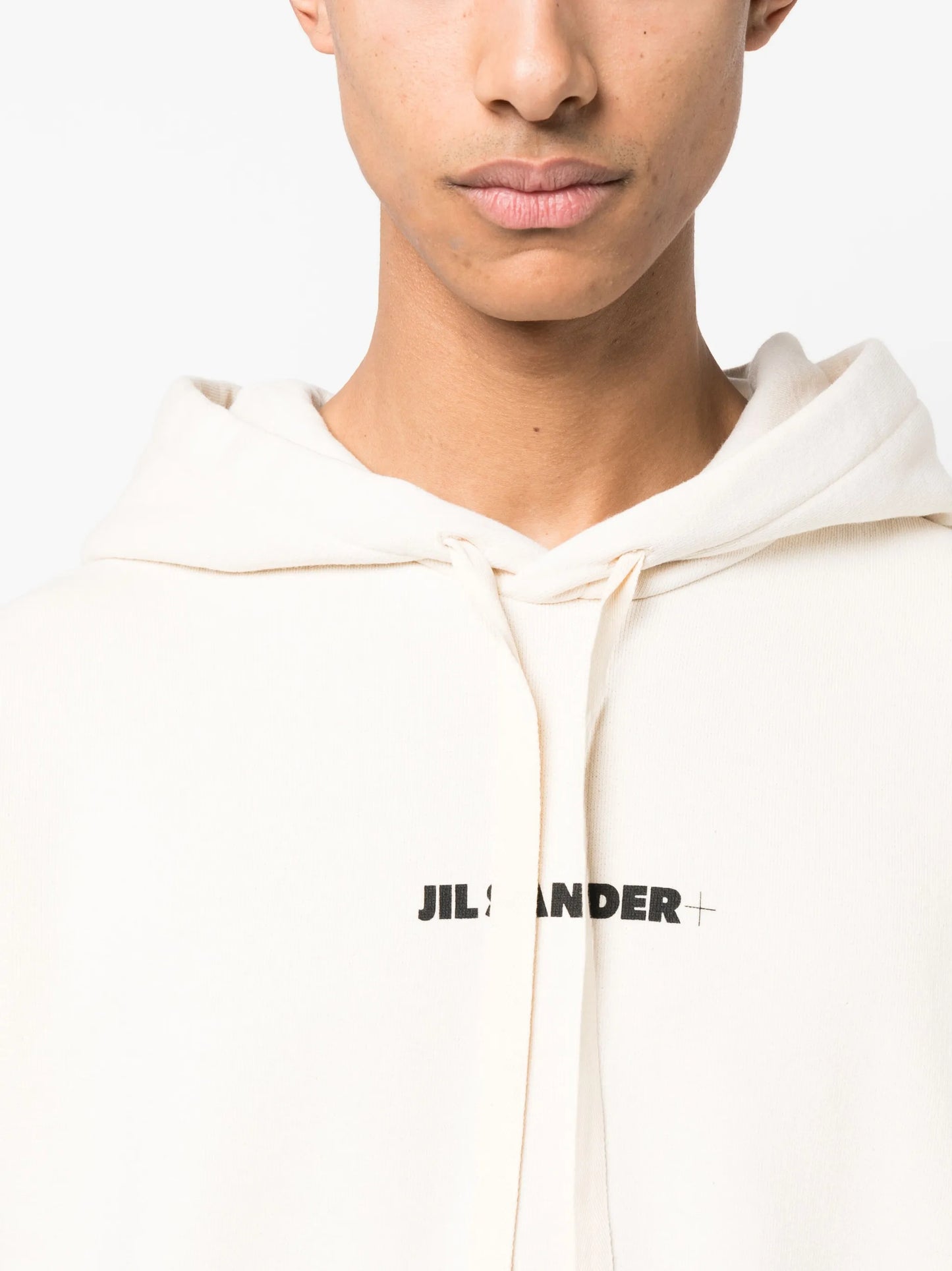 logo-print cotton hoodie