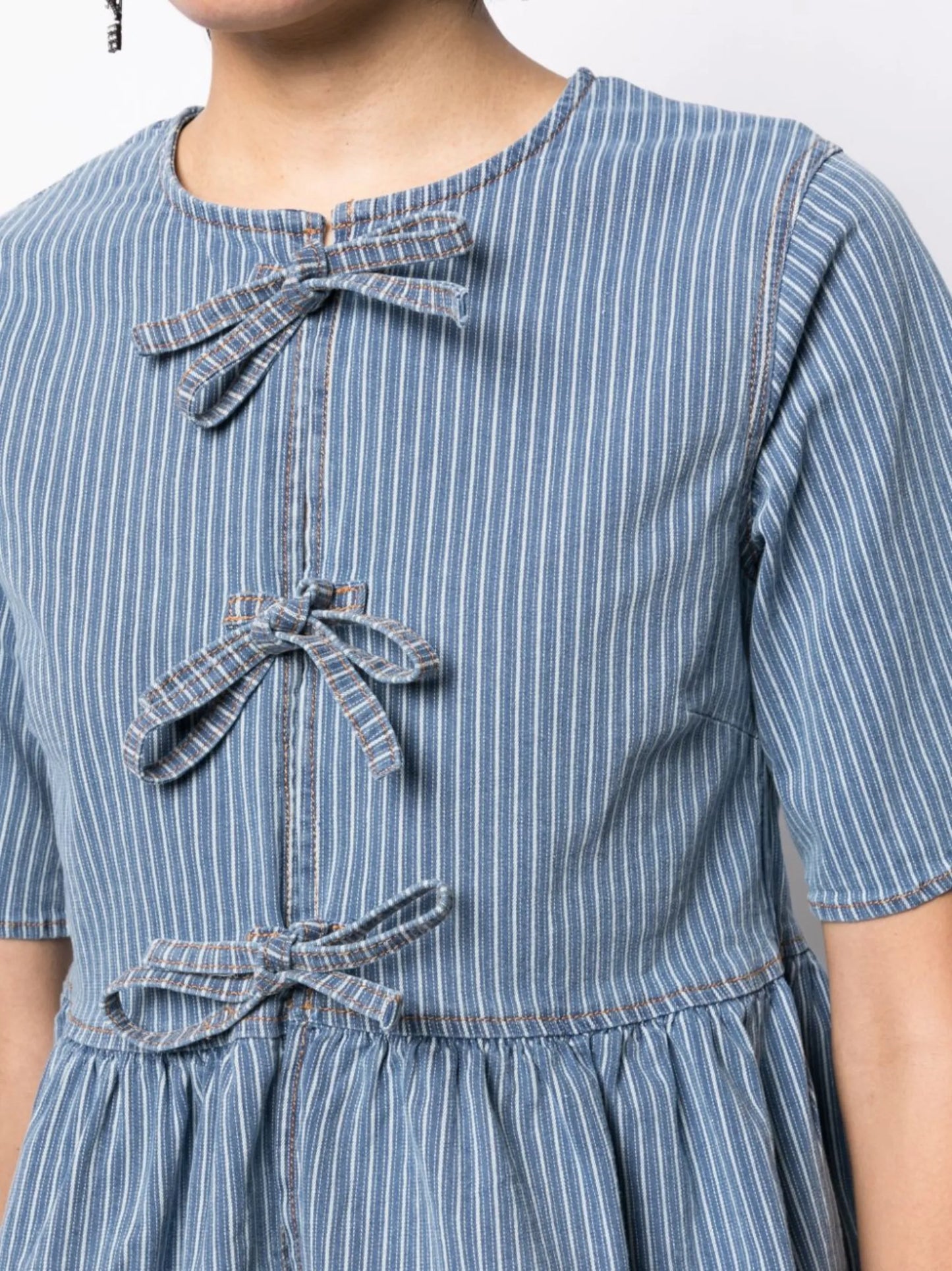 striped organic cotton blouse