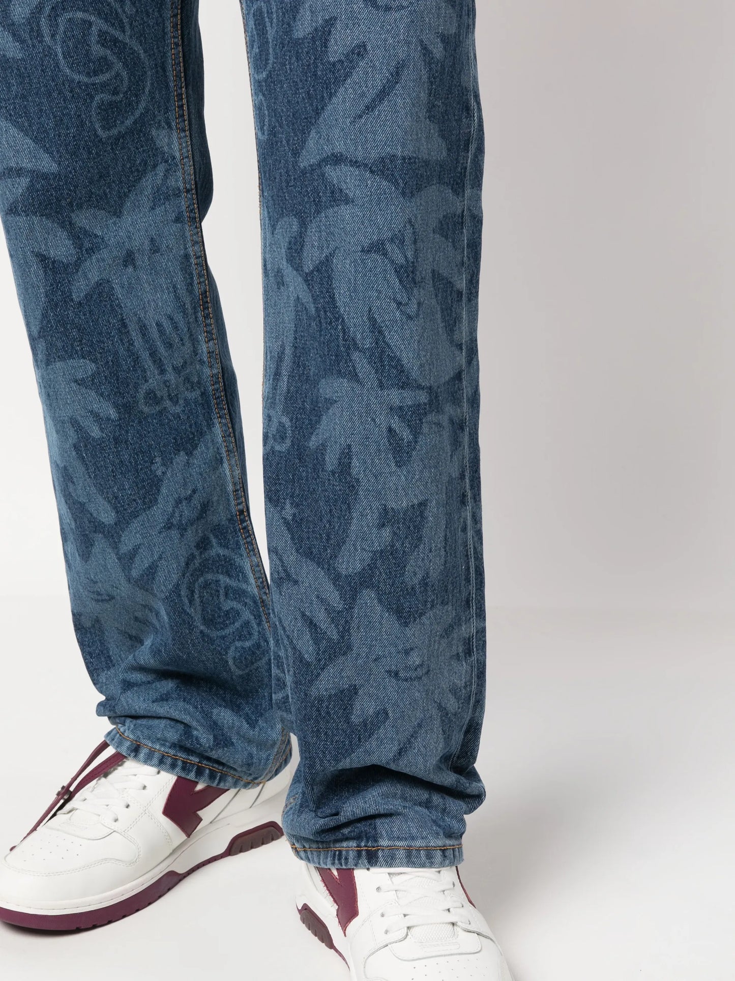 Palmity palm tree-print jeans