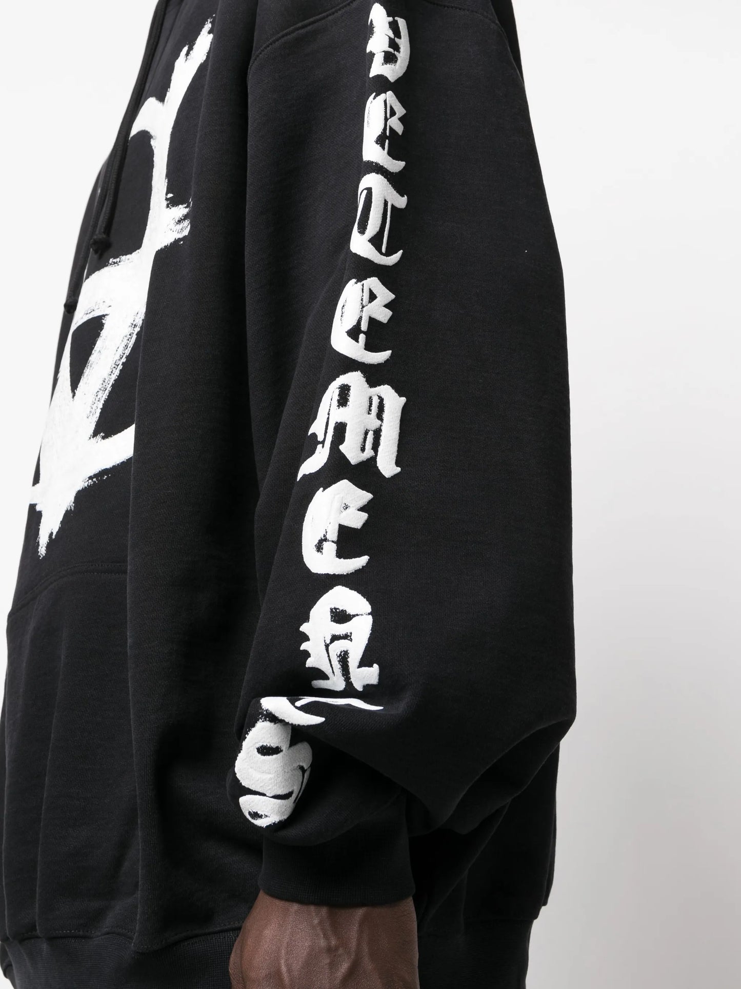 Reverse Anarchy-print hoodie