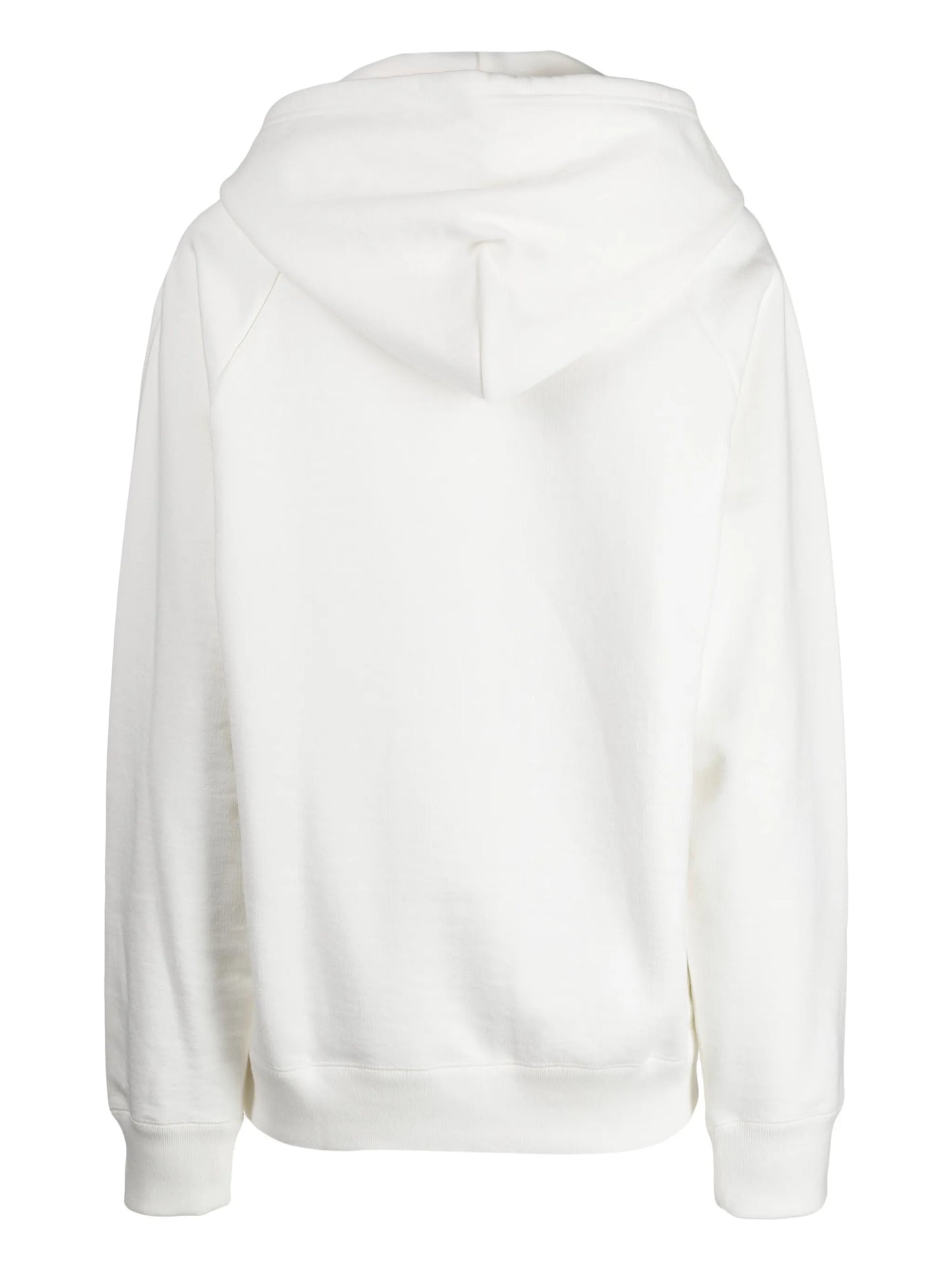 slogan-print cotton hoodie