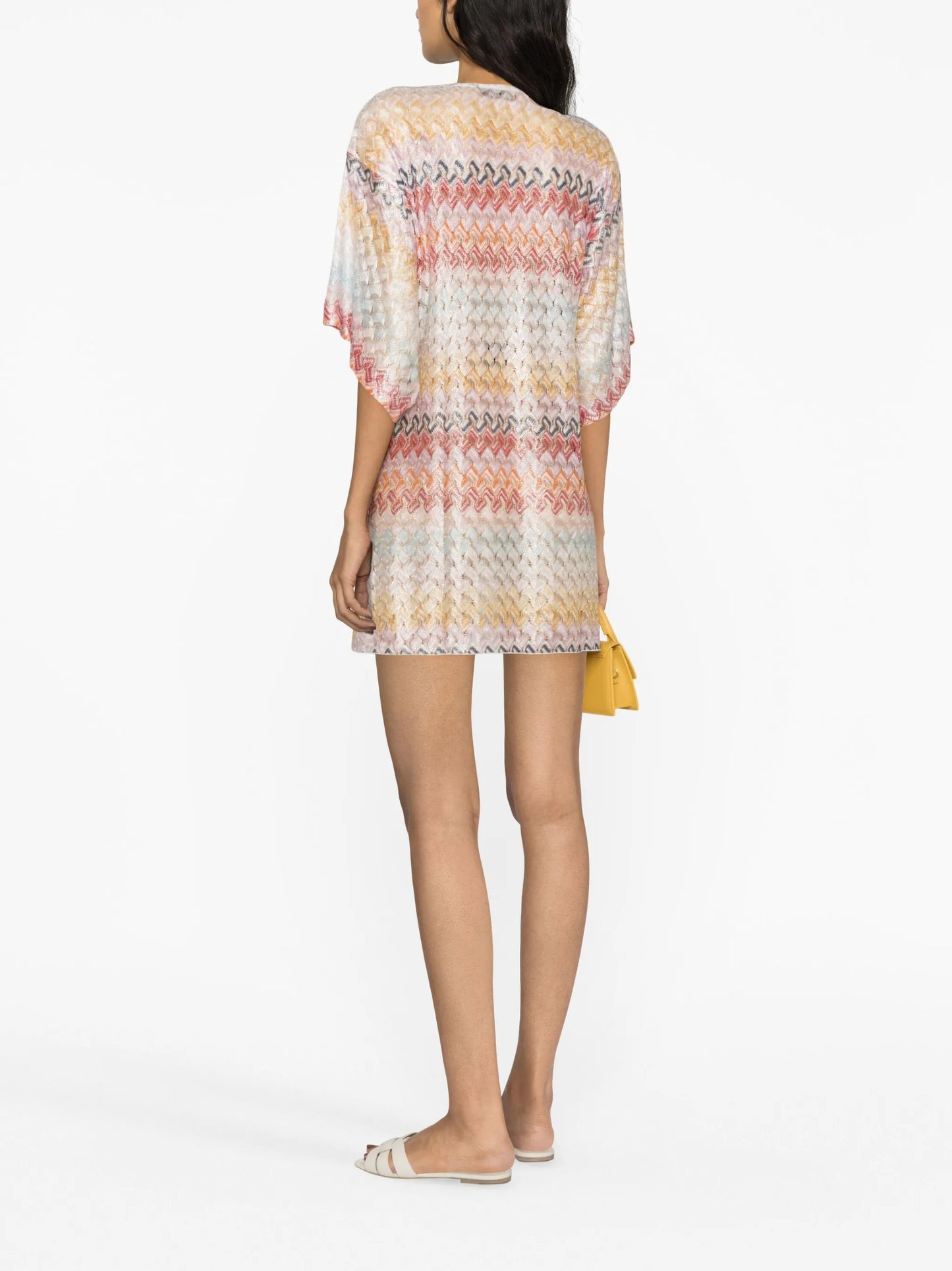 zigzag lamé minidress
