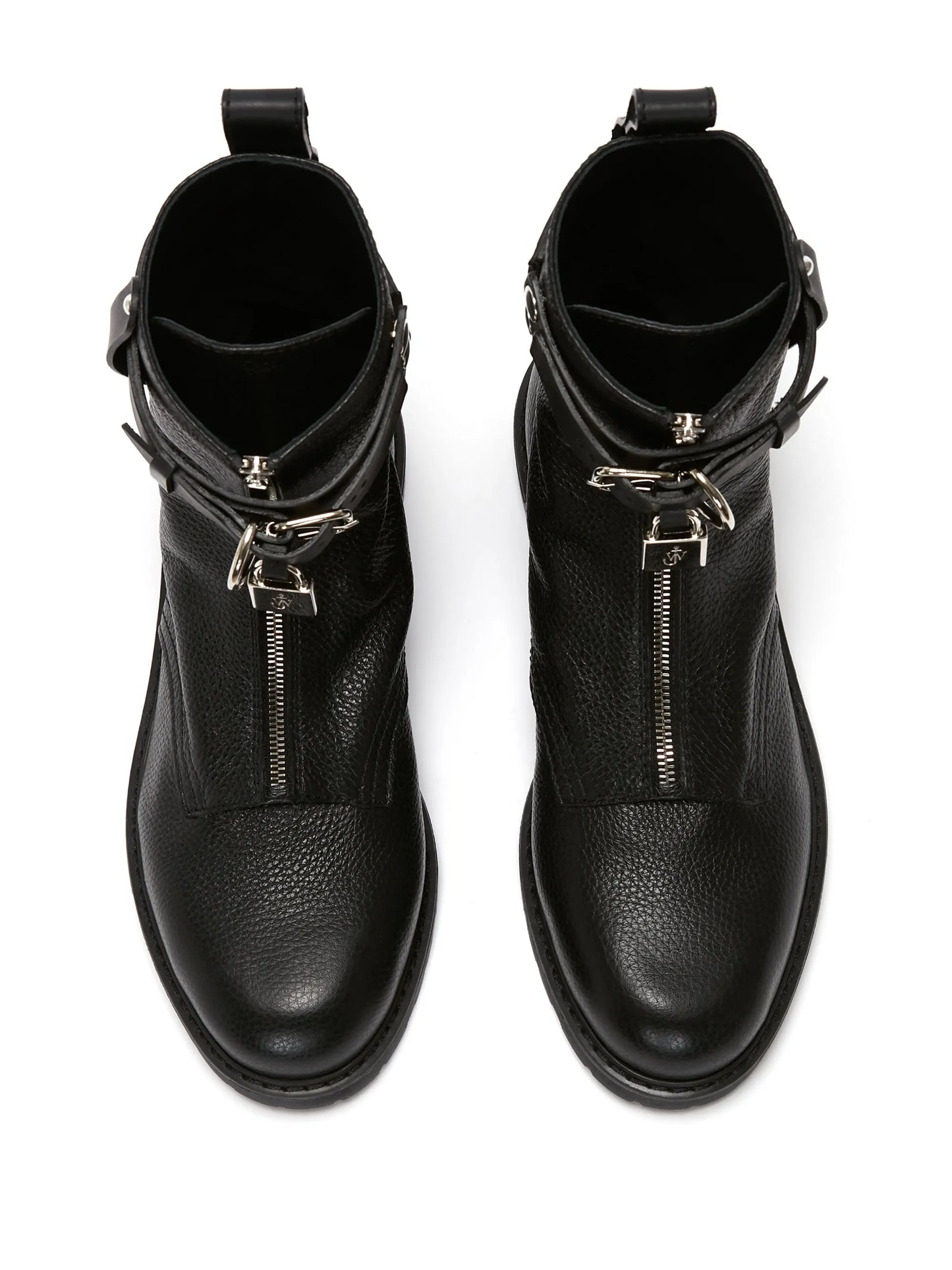 padlock combat boots