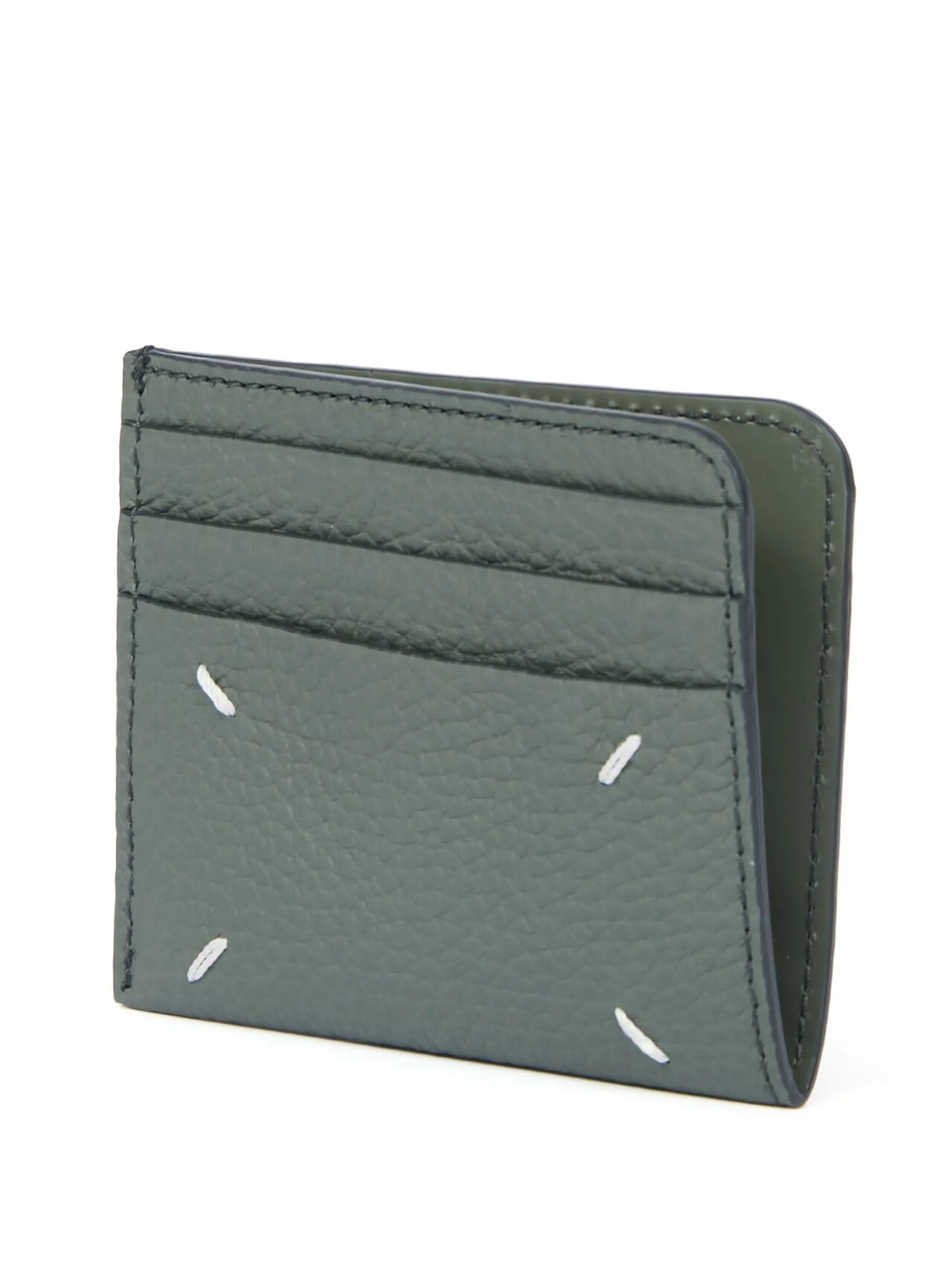 four-stitch leather card holder